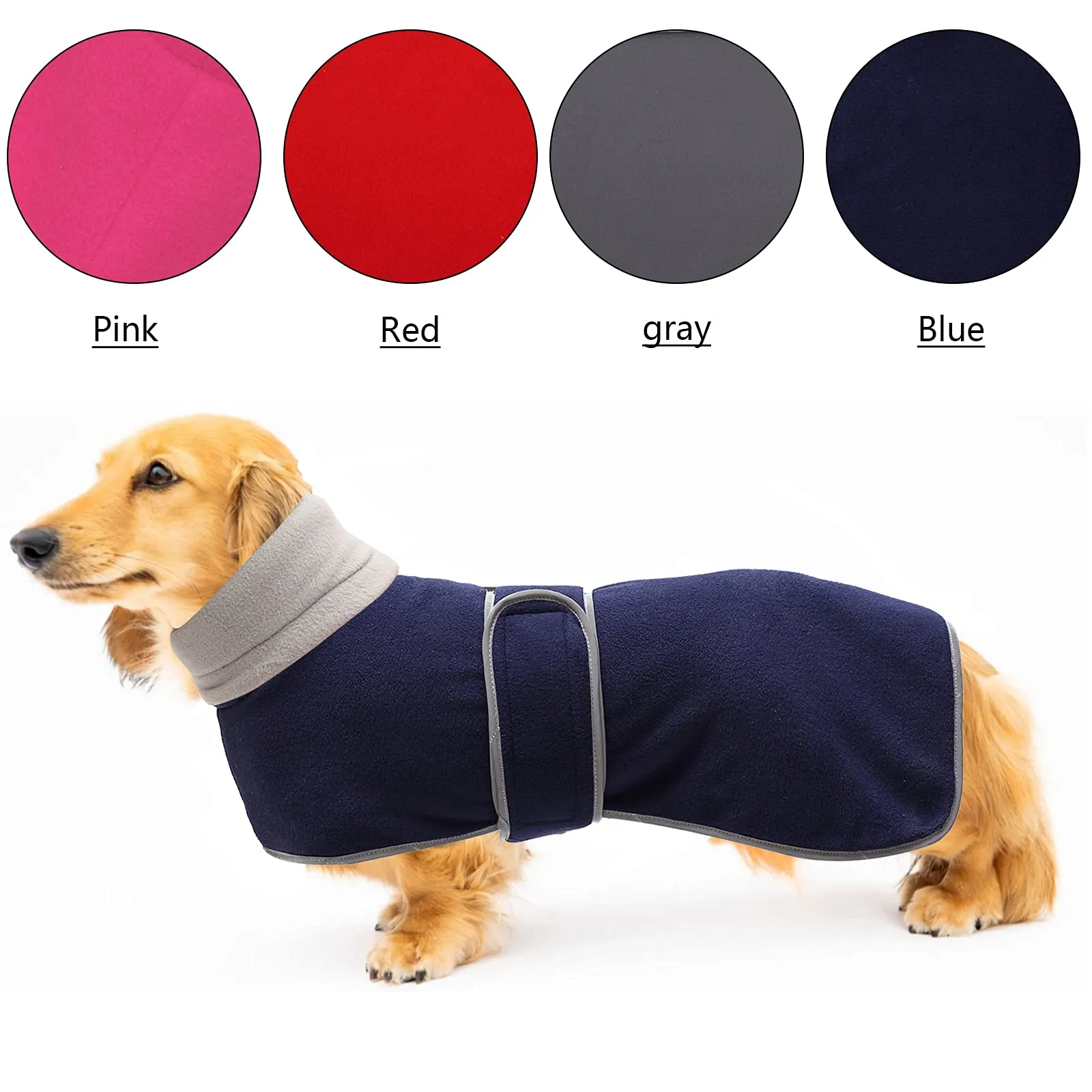 Morezi Cappotto Invernale per Cani con Pettorina, Navy, XL - immagine 6