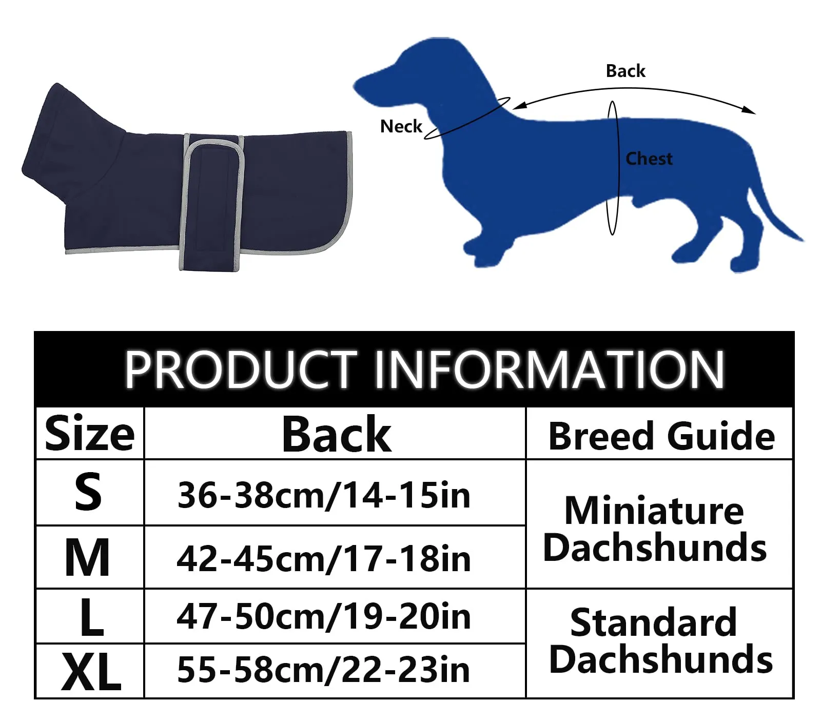 Morezi Cappotto Invernale per Cani con Pettorina, Navy, XL - immagine 7
