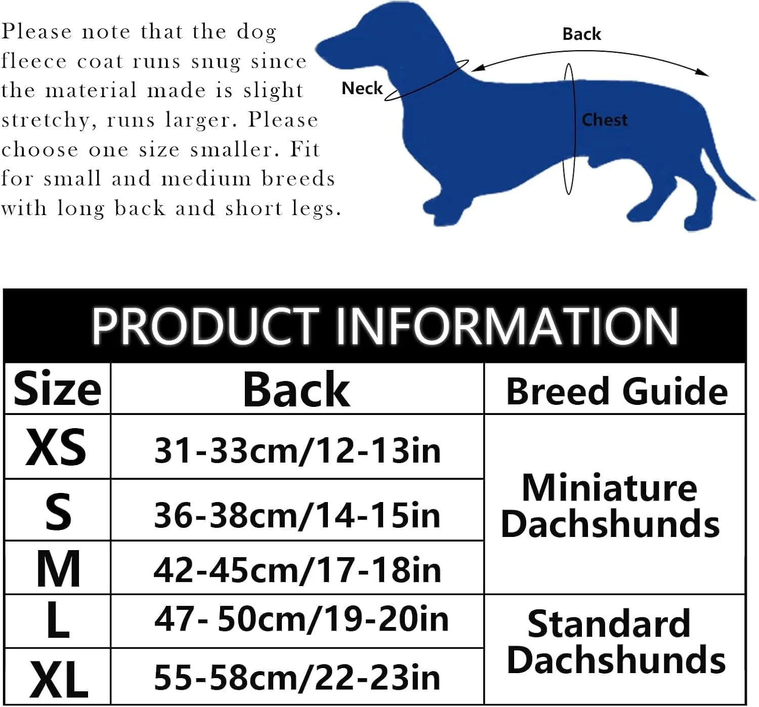 Morezi Cappotto Per Cani Con Pettorina Invernale Per Teckel, Navy, M - immagine 6