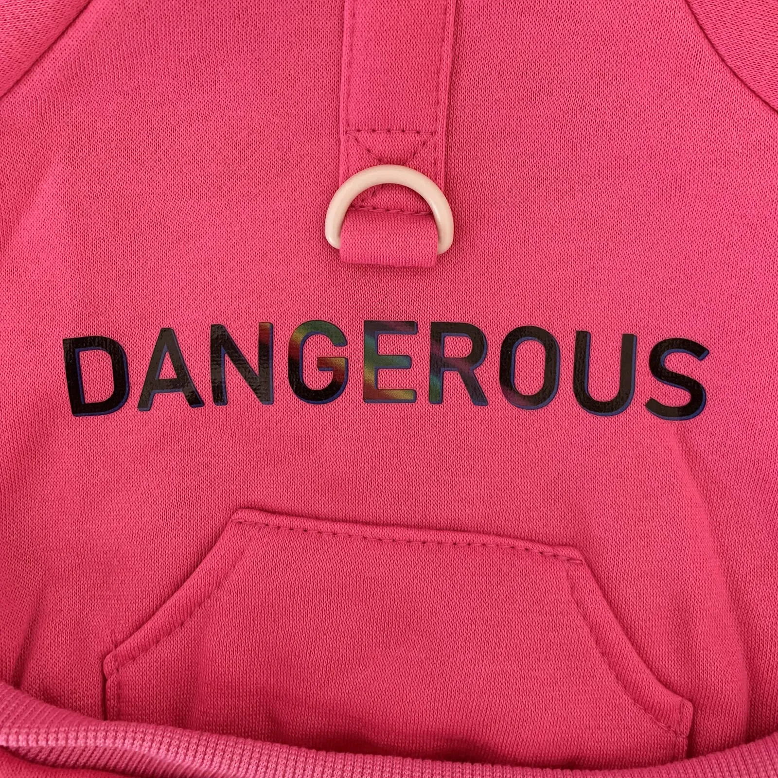 Izefia Felpa con Cappuccio per Cani e Gatti in Cotone e Pile, Modello a 4 Gambe con Tasca, Carmine, XL - immagine 5