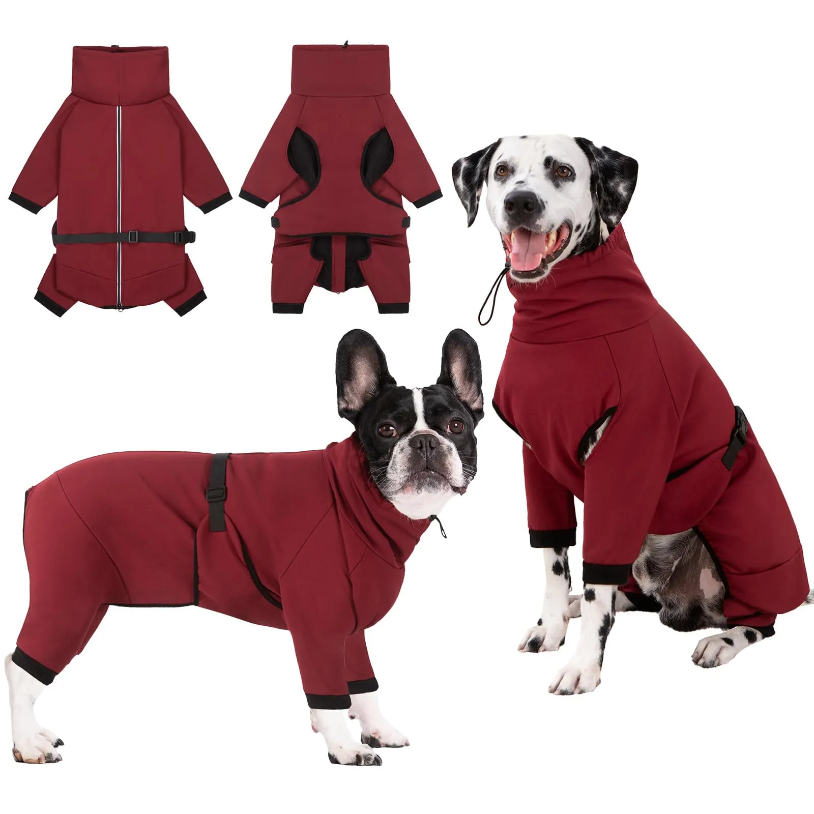 Cyponpy Cappotto Cane Riflettente Giubbotto Caldo in Pile - immagine 1