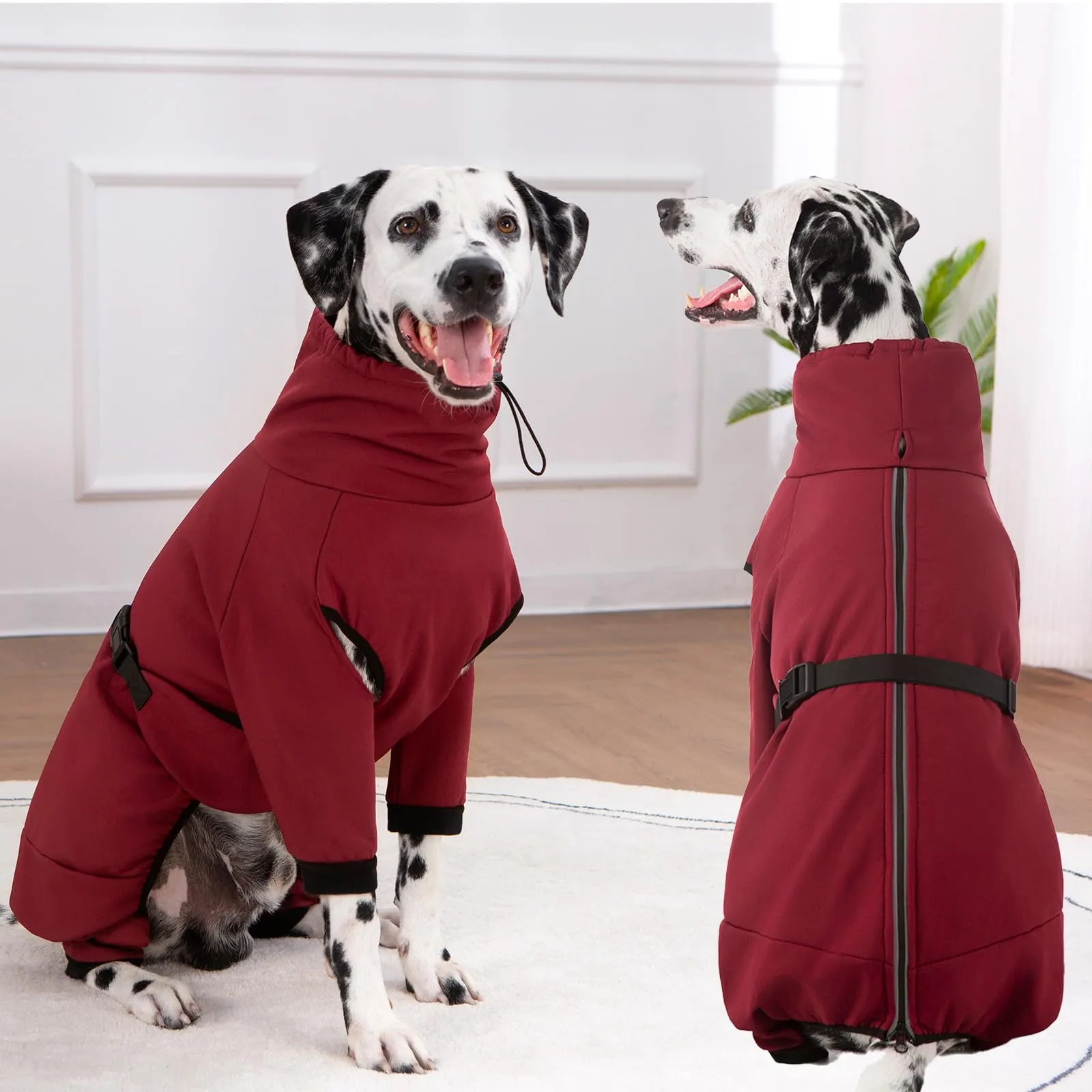 Cyponpy Cappotto Cane Riflettente Giubbotto Caldo in Pile - immagine 6