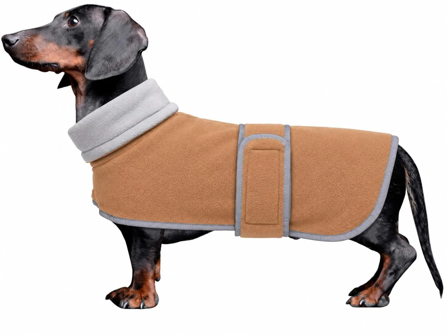 Morezi Abbigliamento Invernale per Cani in Pile di Lana, Marrone, M - immagine 1