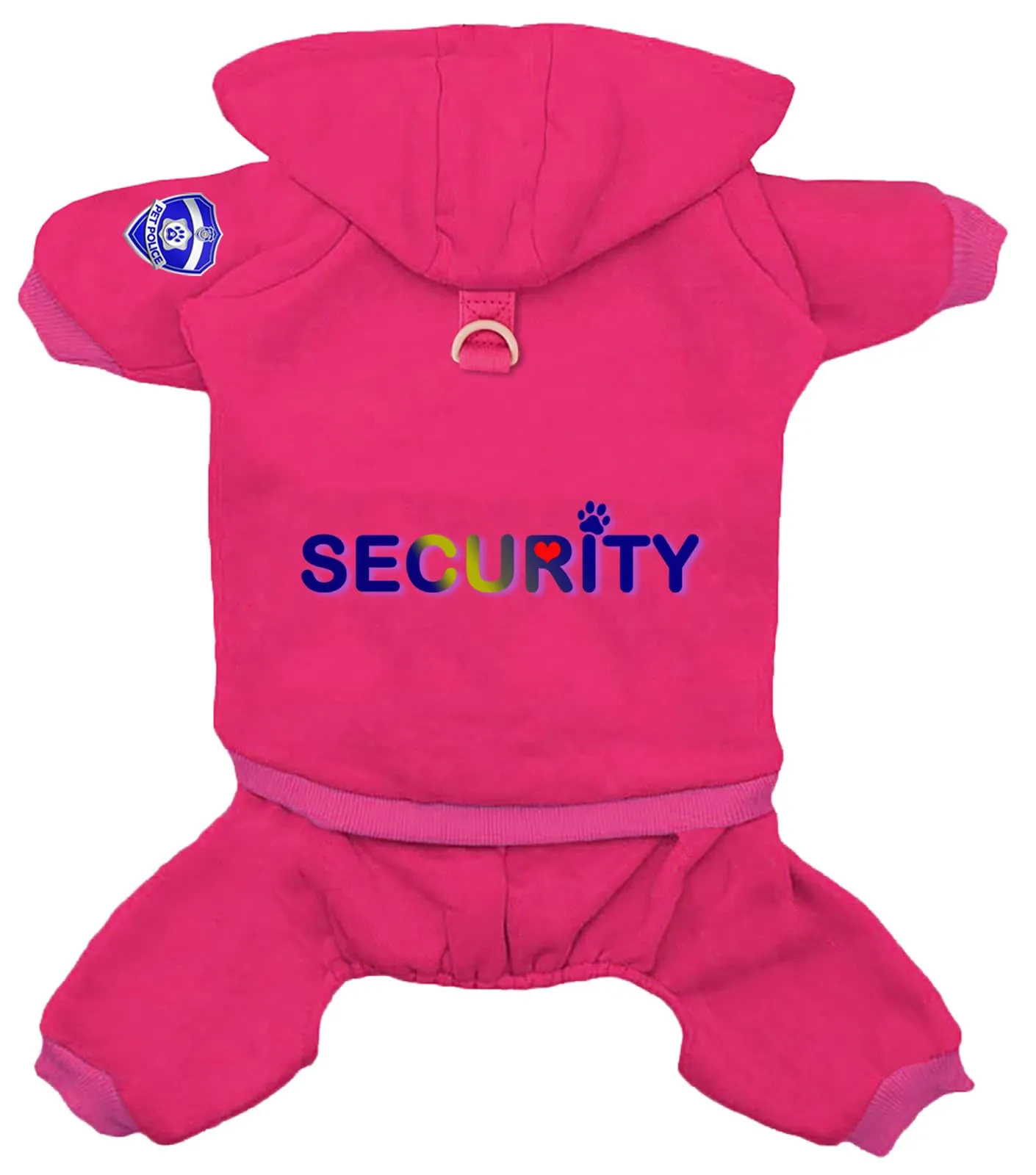 Izefia Felpa con Cappuccio Security Tuta da Ginnastica a 4 Gambe in Pile e Cotone per Cani e Gatti - immagine 1