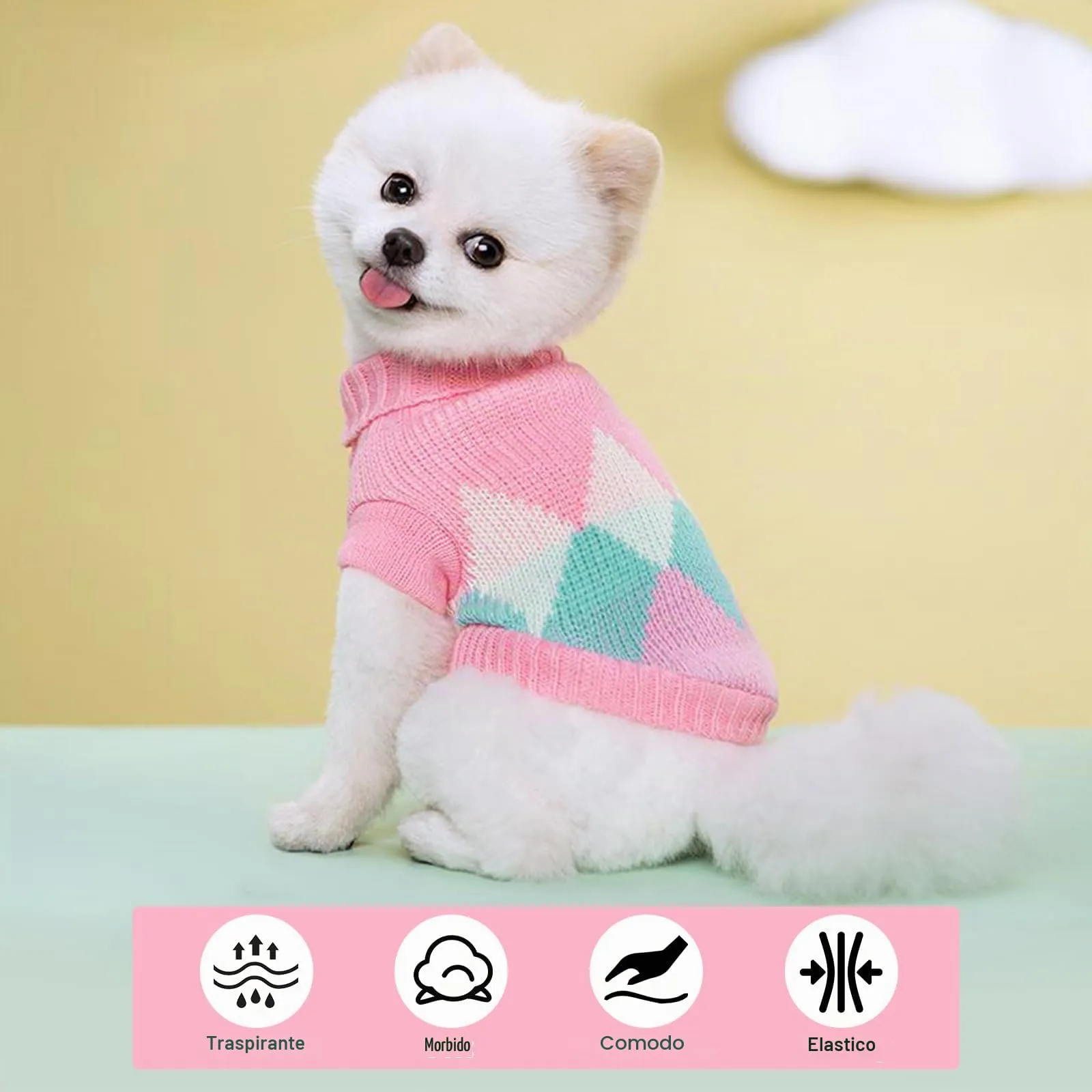 Vixpyzz Maglione per cani, XX-Small, lavorato a maglia, autunno e inverno - immagine 4