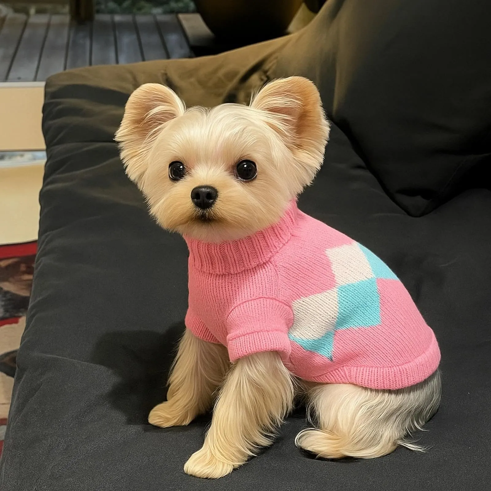 Vixpyzz Maglione per cani, XX-Small, lavorato a maglia, autunno e inverno - immagine 5