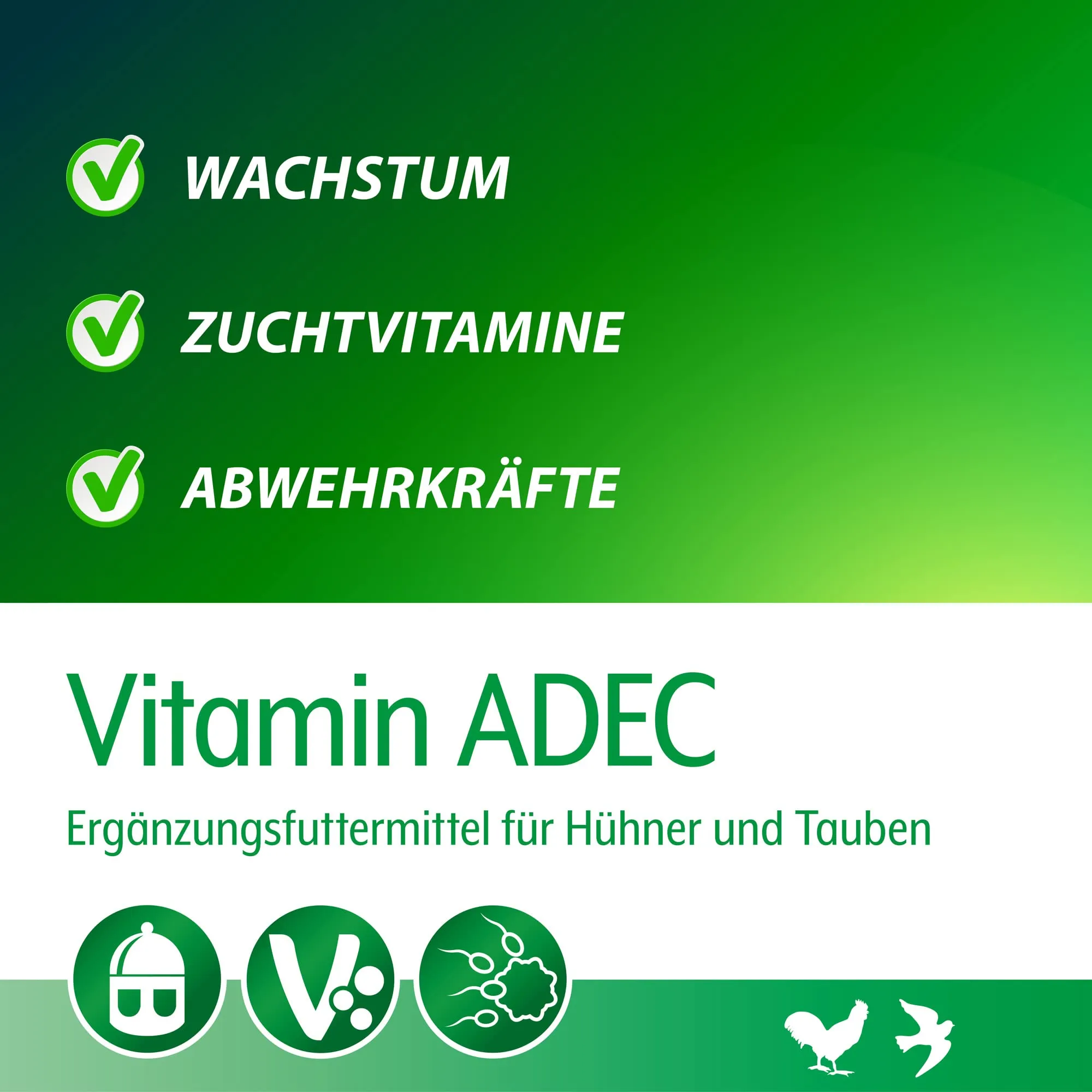 Röhnfried Vitamina ADEC Concentrato, Complemento Mangime Liquido per Polli, Bovini, Maiali e Pollame, 250 ml - immagine 3