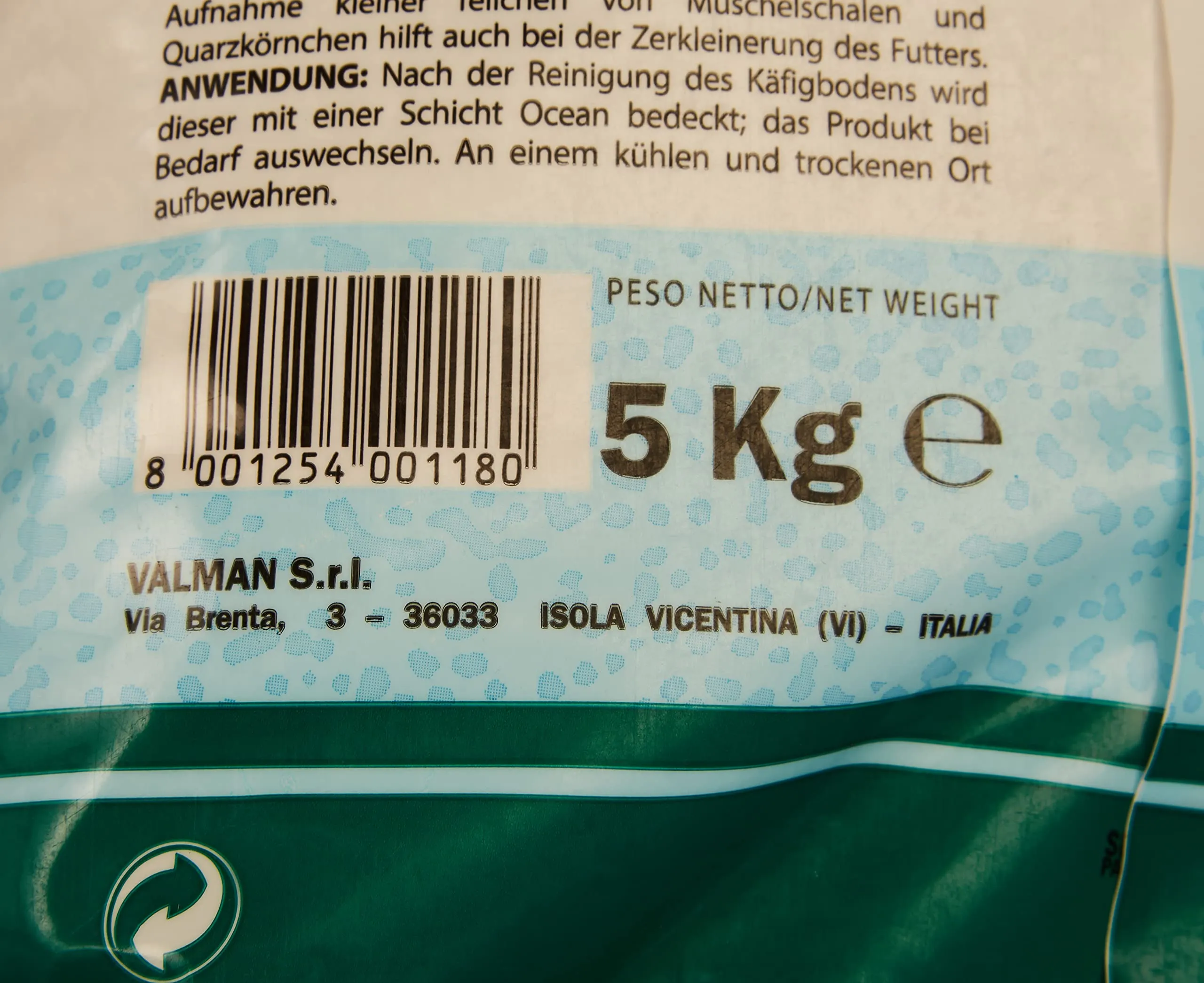 Padovan Sabbia Oceanica per Uccelli all'Anice, Depolverizzata e Sterilizzata, 5 kg - immagine 3
