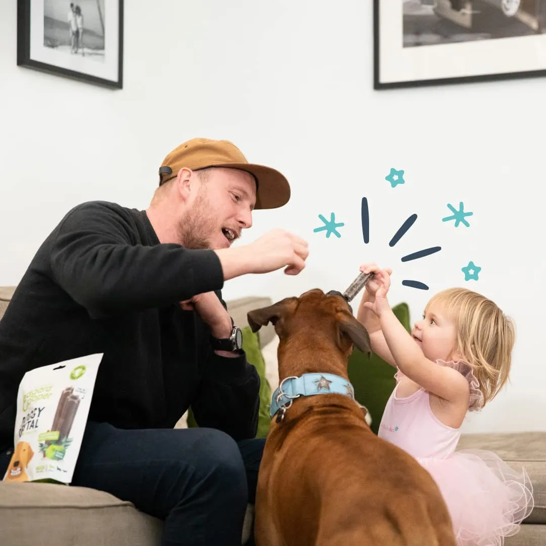 Edgard & Cooper Snack Stick Dentali Naturali per Cane, Mela e Eucalipto, Grandi, 8x7g - immagine 3