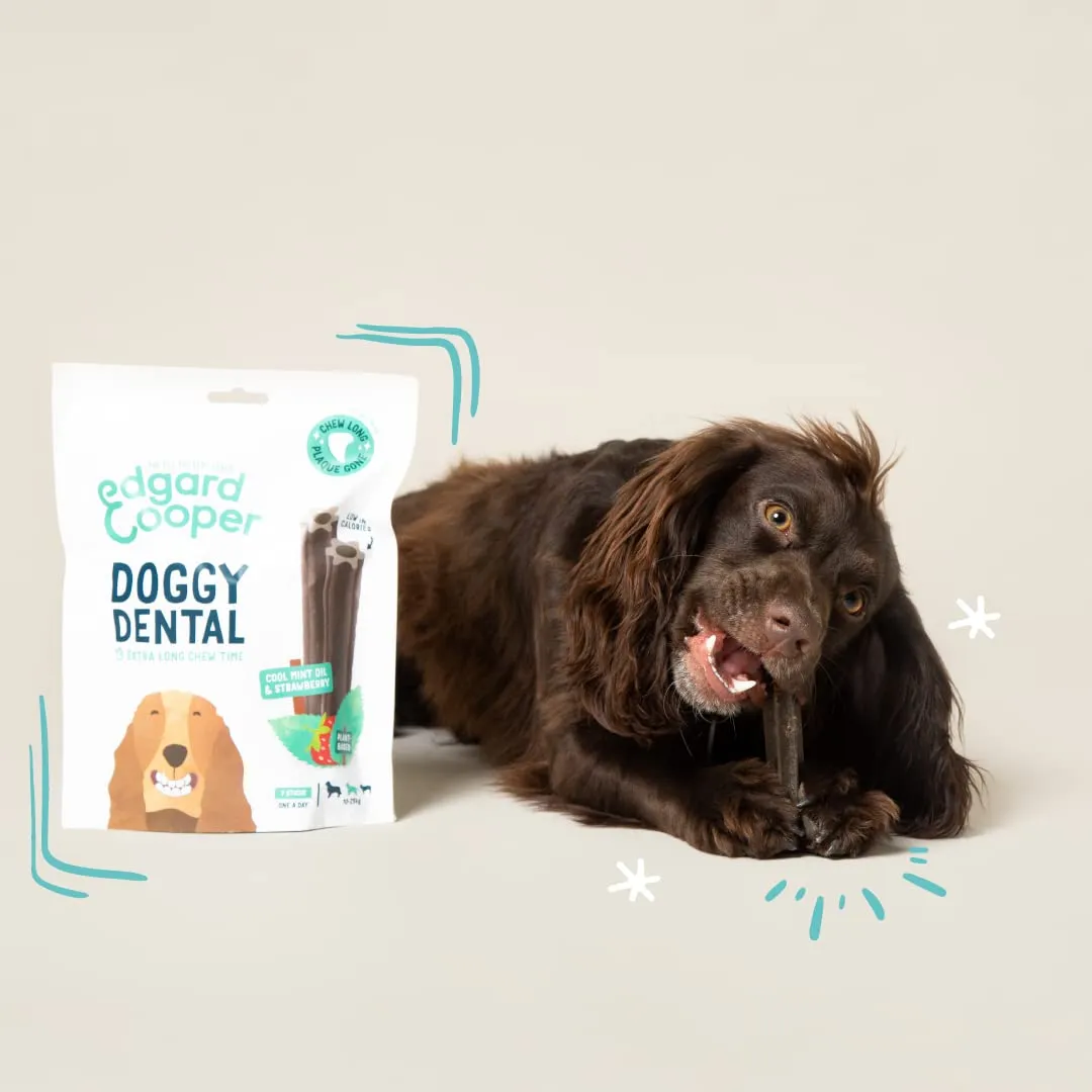 Edgard & Cooper Stick Dentali Naturale Menta e Fragola per Cane Medio, 8x7 confezioni - immagine 3