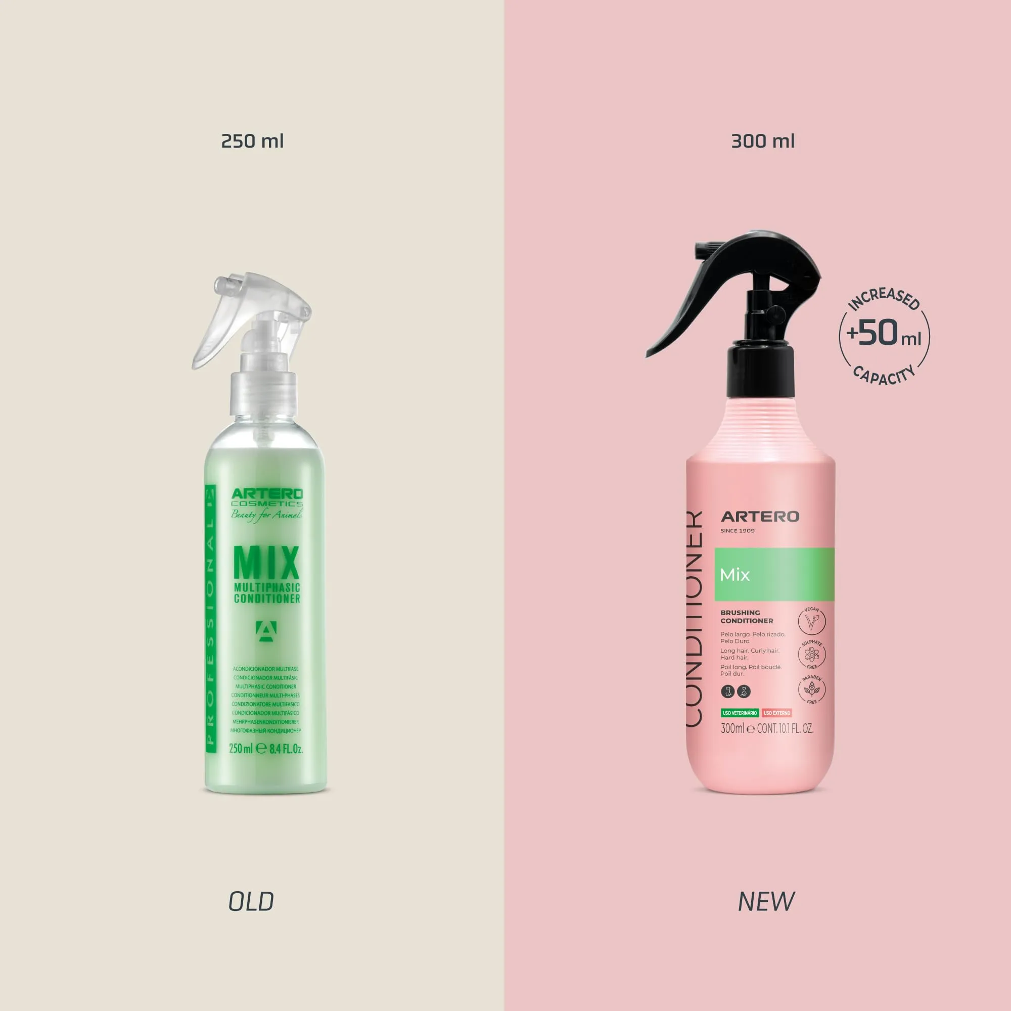 Artero Mix Conditioner senza risciacquo per cani e gatti, spray districante, idratante e anti-statico, 300 ml - immagine 7