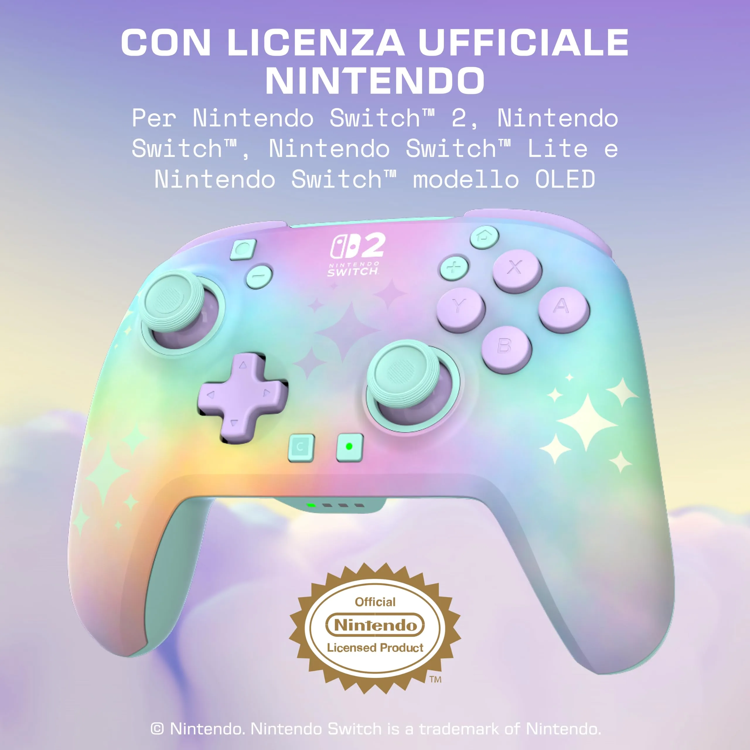 Turtle Beach Rematch Wireless Gaming Controller for Nintendo Switch 2 - Starry Dream - immagine 5