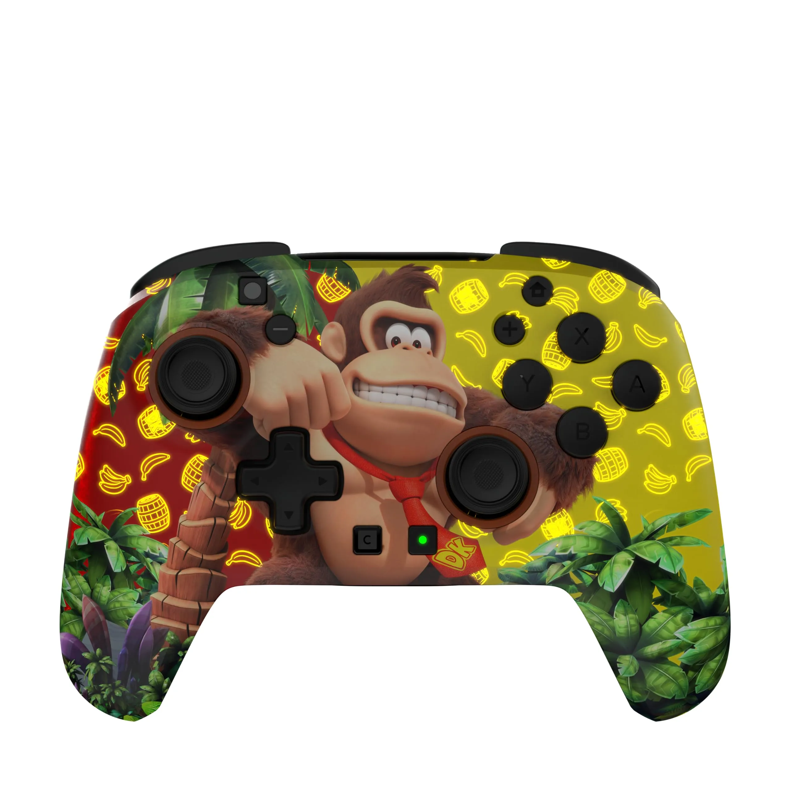 Turtle Beach Rematch Wireless Gaming Controller for Nintendo Switch, Donkey Kong Jungle Edition - immagine 2