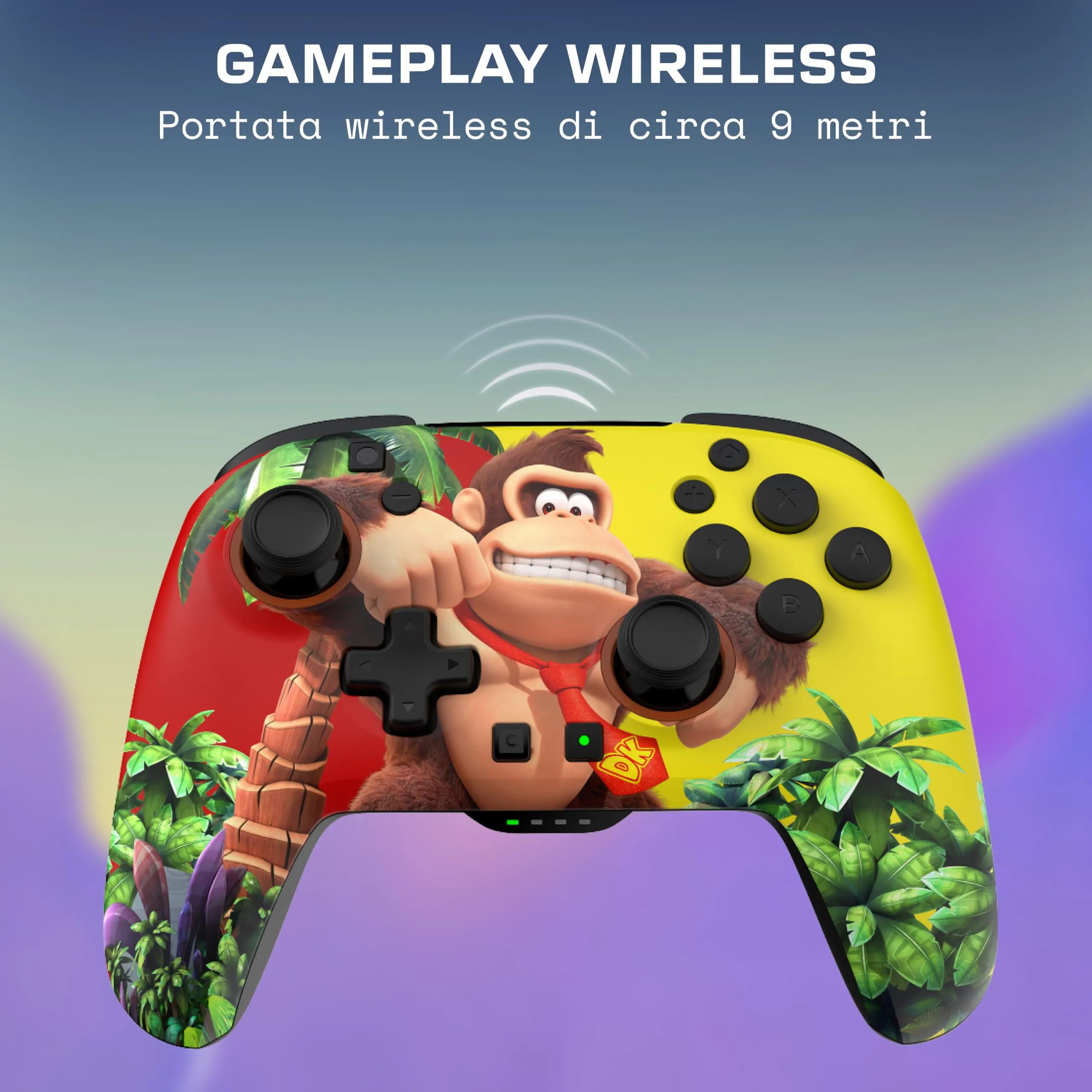 Turtle Beach Rematch Wireless Gaming Controller for Nintendo Switch, Donkey Kong Jungle Edition - immagine 9
