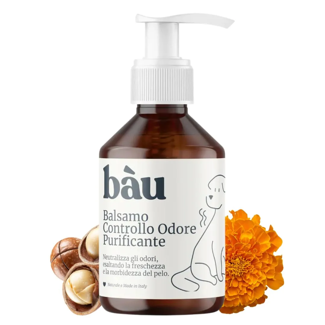 Bau Balsamo Cane Controllo Odori Purificante con Aloe Vera e Olio di Macadamia, 250ml - immagine 1