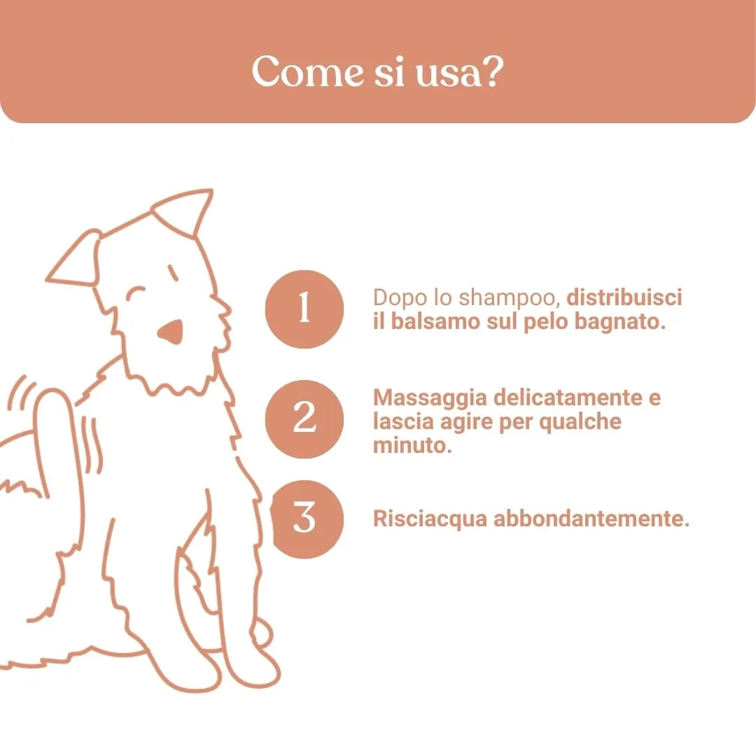 Bau Balsamo Cane Pelo Sensibile e Pelle Delicata con Calendula e Olio di Mandorle Dolci, 250ml - immagine 7