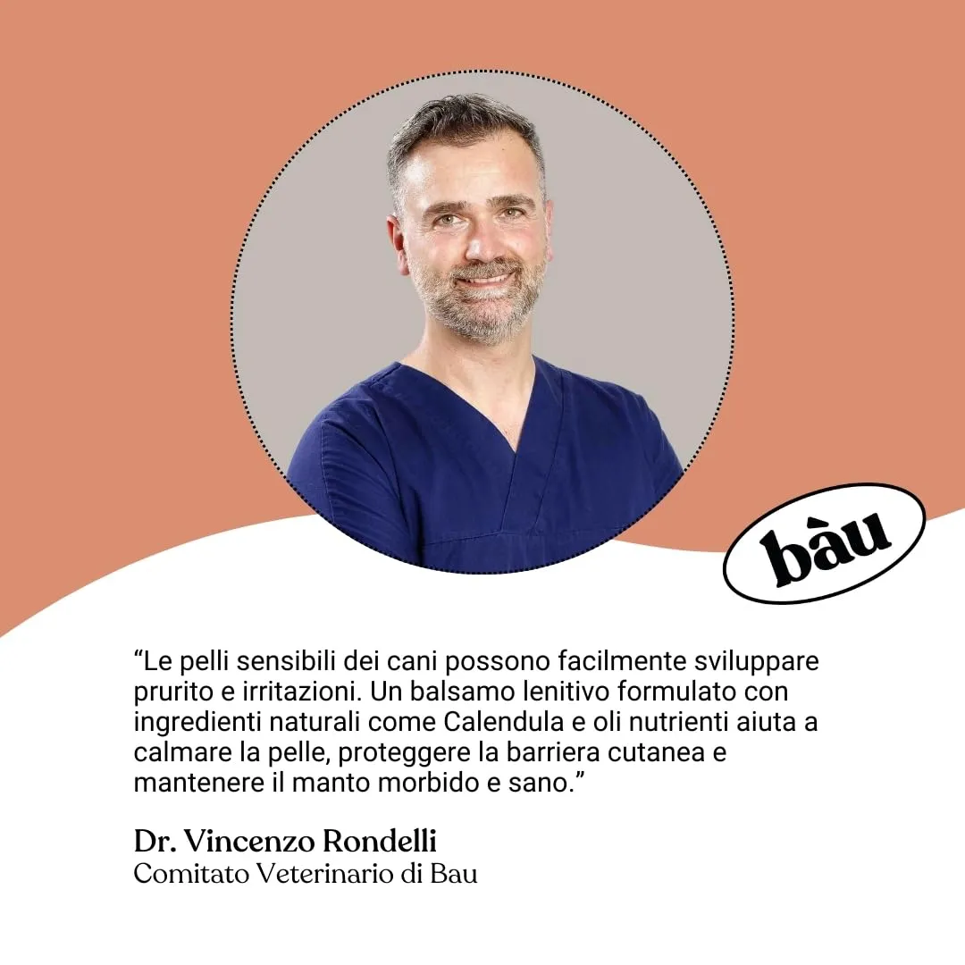 Bau Balsamo Cane Pelo Sensibile e Pelle Delicata con Calendula e Olio di Mandorle Dolci, 250ml - immagine 8