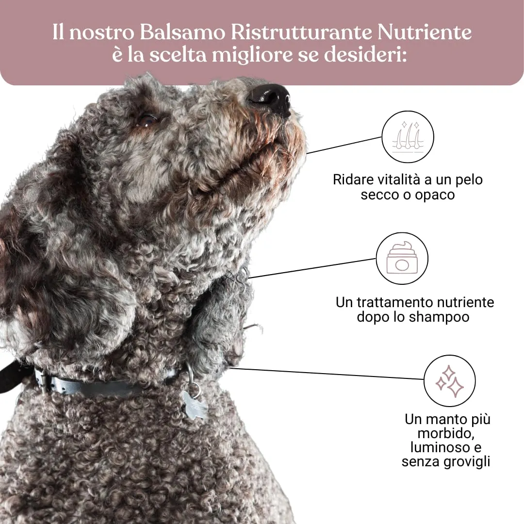 Bau Balsamo Cani Pelo Lungo Districante Ristrutturante e Idratante, 250ml - immagine 3