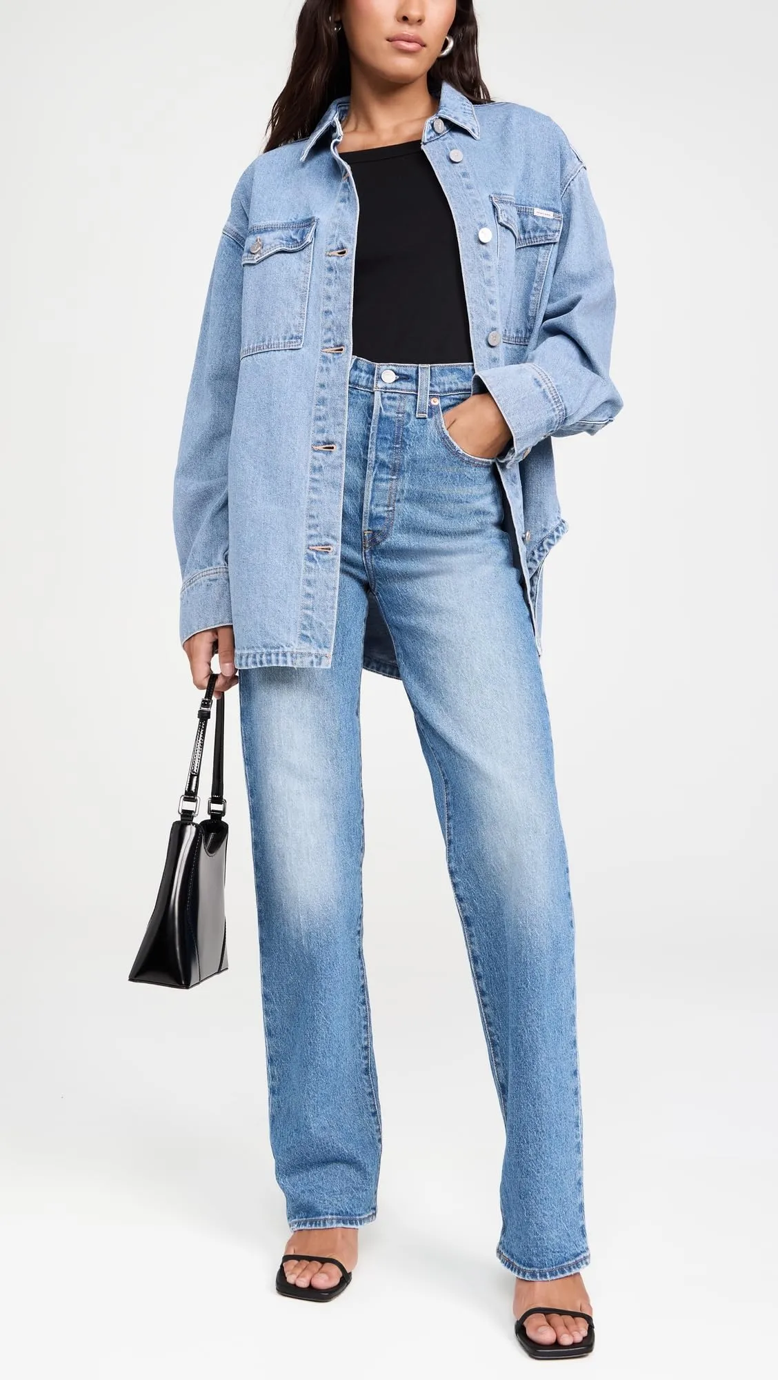Levi's Ribcage Full Length Jeans - Dance Around - immagine 5