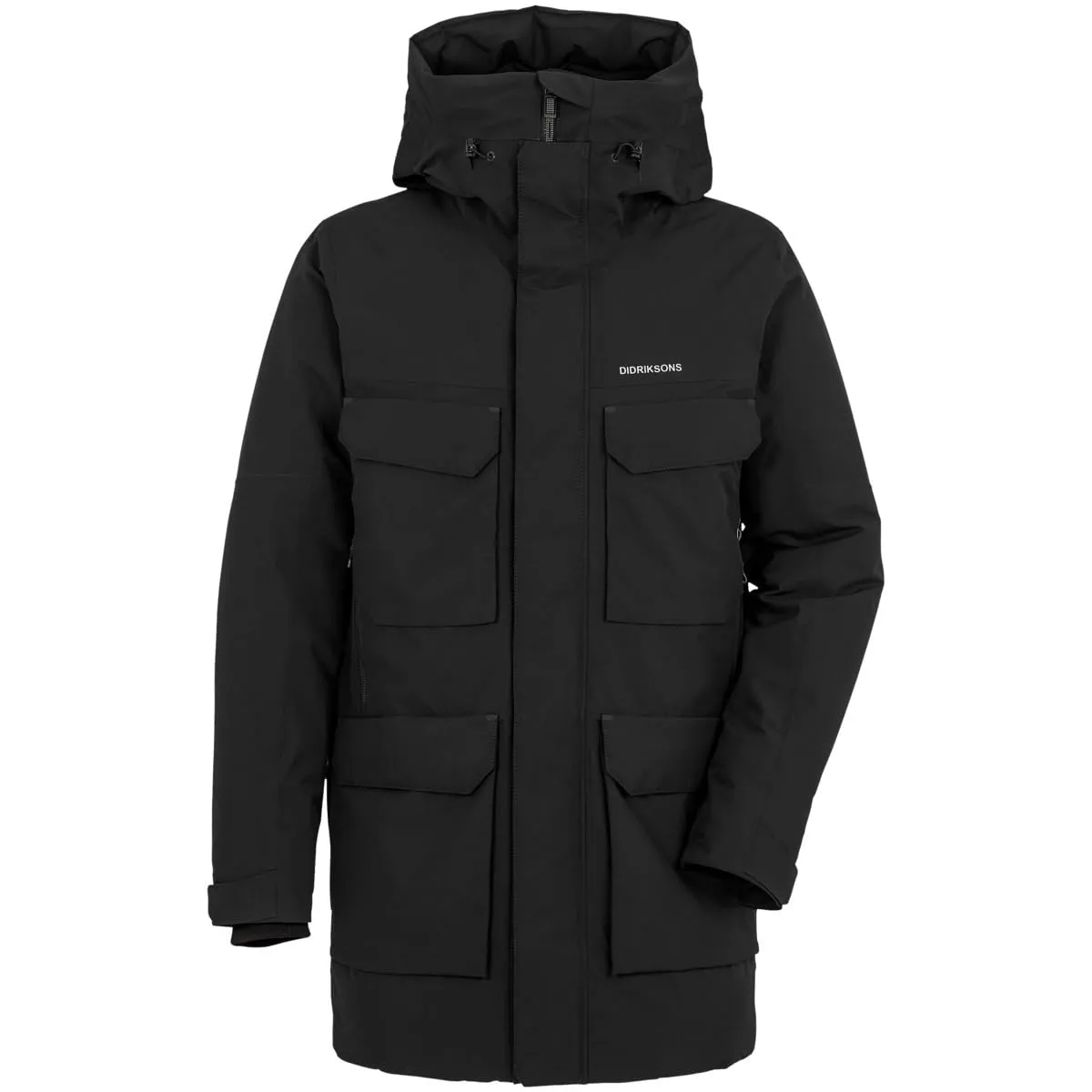 Didriksons Drew Parka invernale da uomo - Nero - XL - immagine 1