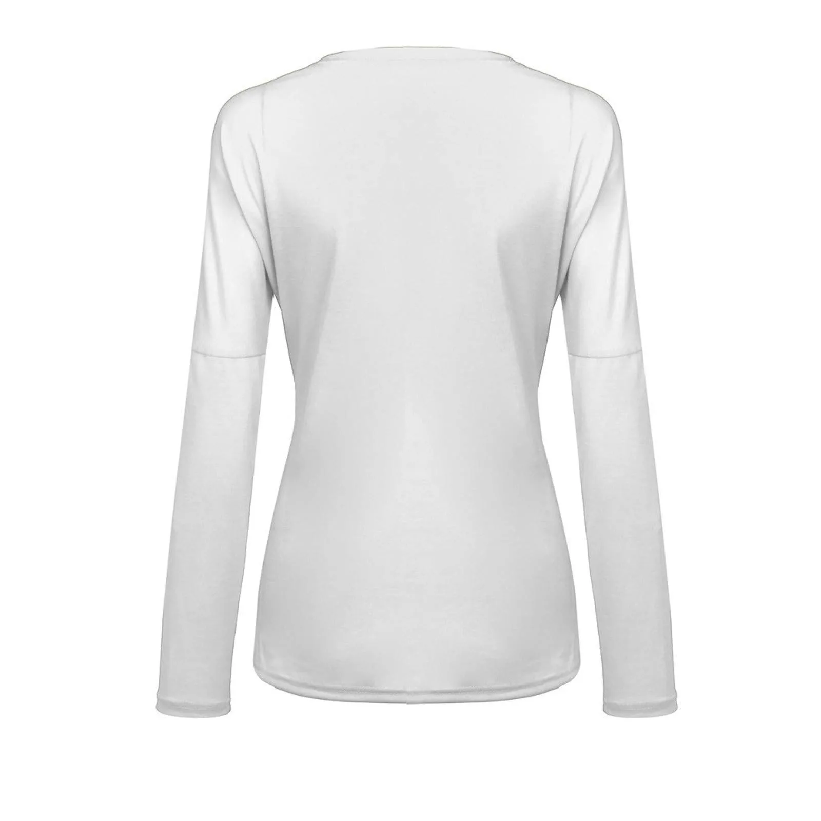 Uwdiohq Donna Bluse Camicia Lunga Grigia Maniche Lunghe Splicing Colore - immagine 5