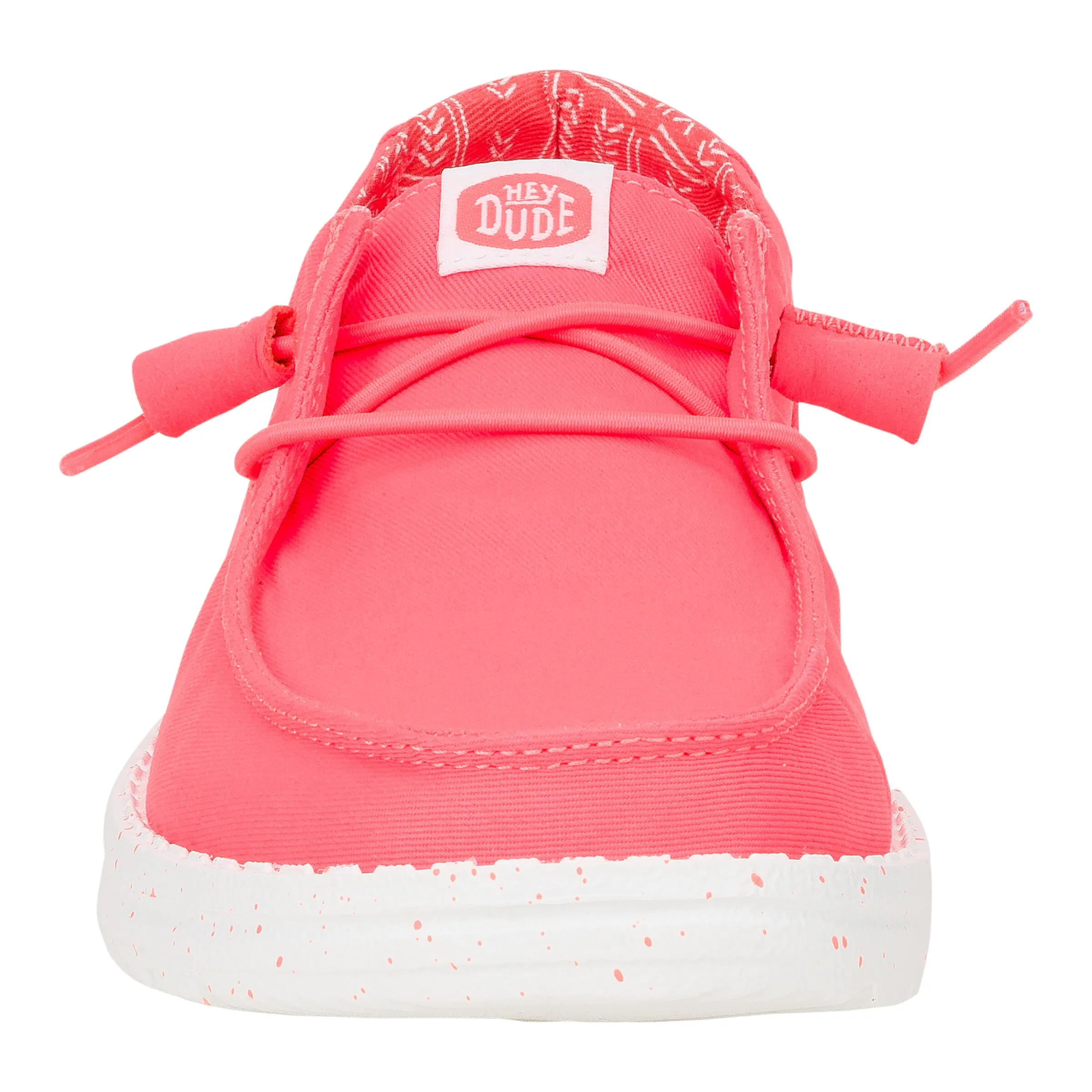 HEYDUDE Wendy Stretch Canvas Slip-On Sneakers, Fiery Coral, 37 - immagine 2