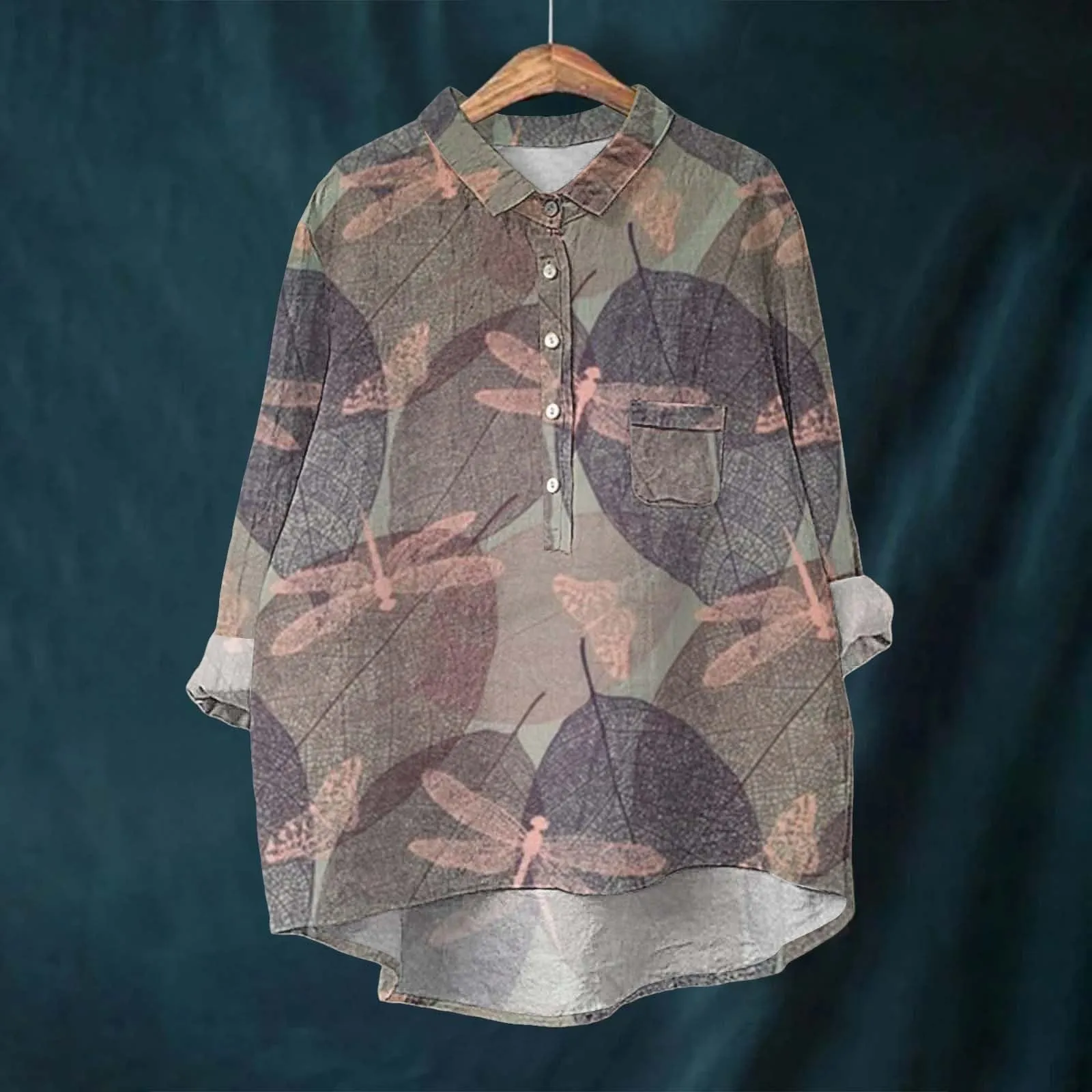 Cocila Blusa Donna Camicia in Poliestere Mezze Maniche Elegante in Raso Taglie Forti - immagine 2