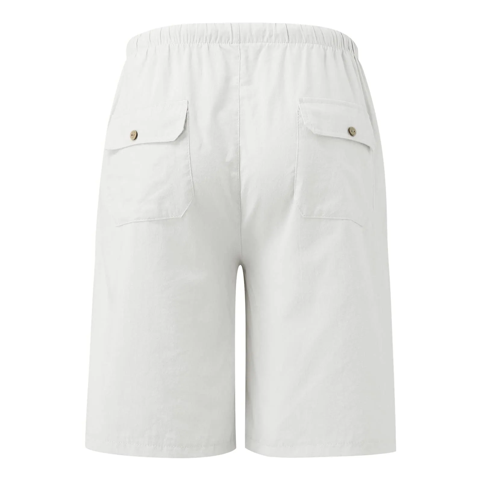 Generico Pantaloni Corti Donna Palestra Vita Alta Lunghezza al Ginocchio Cargo con Tasche Yoga Fitness Baggy - immagine 4