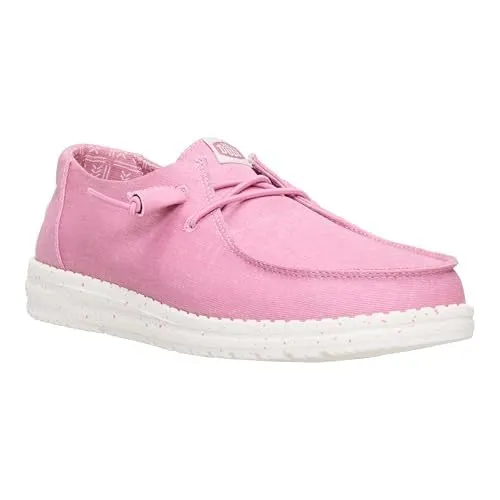 HEYDUDE Wendy Canvas Slip-On Sneakers, Rosa Foxglove, 39 - immagine 7