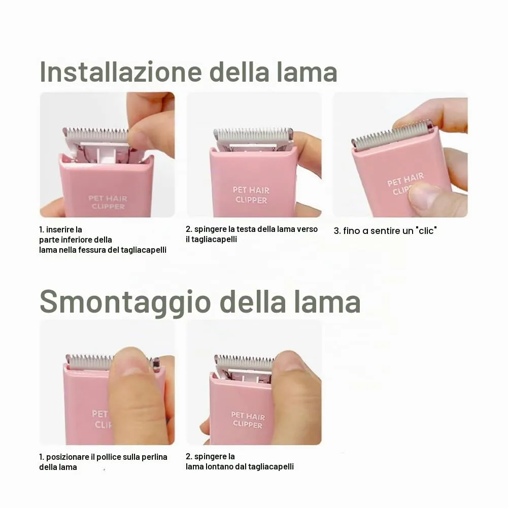 Favrison LGL005 Lama per Tosatrice per Animali Domestici, 3 Pezzi - immagine 4