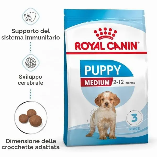 Royal Canin Medium Puppy Dog Food, 3 kg - immagine 2