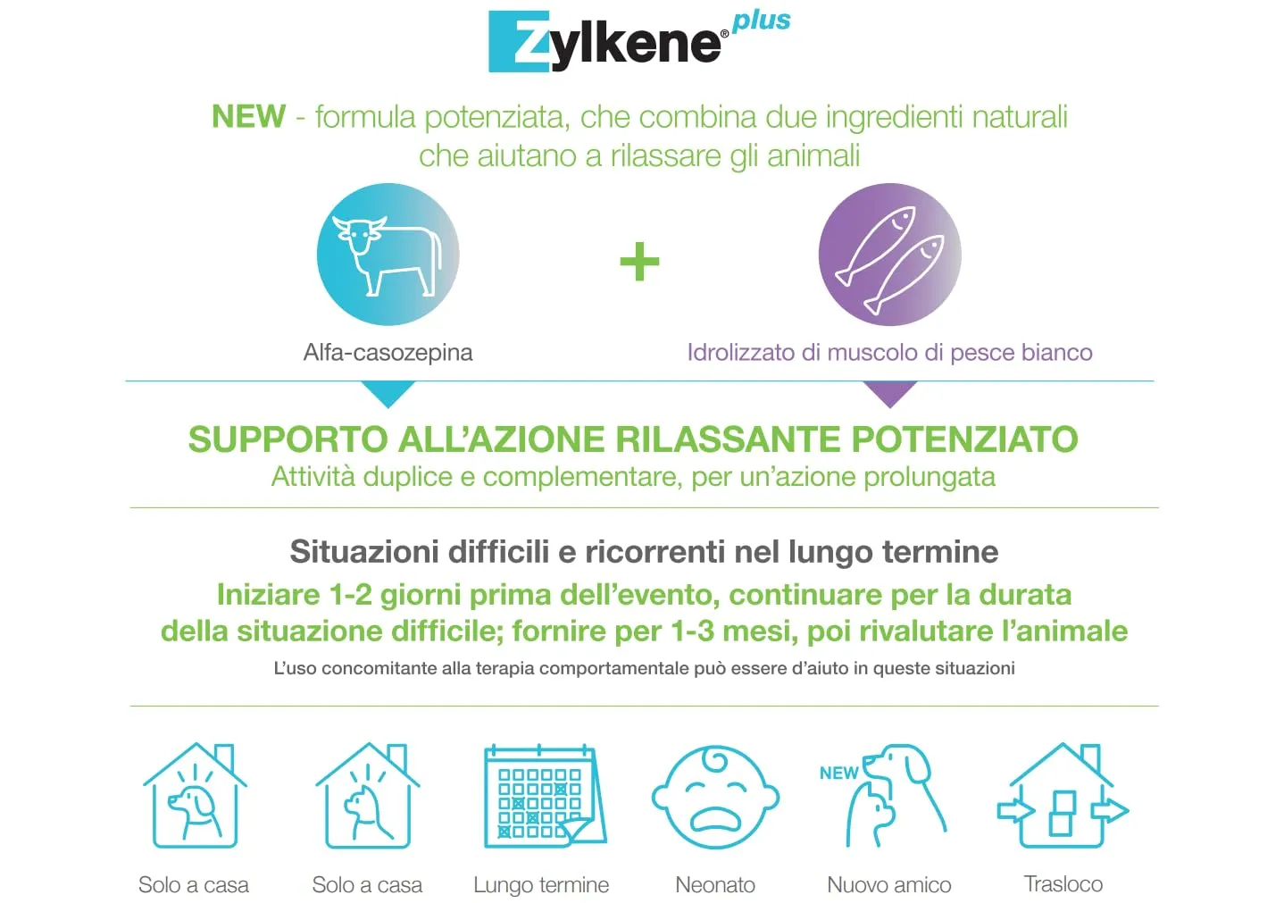Vetoquinol Zylkene Plus Mangime Complementare per Cani (15-60 kg) 450 mg, 30 capsule - immagine 3