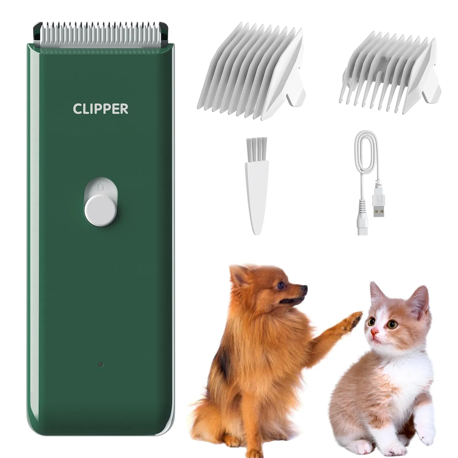 Favrison Kit Toelettatura Professionale per Cani e Gatti, Verde - immagine 1
