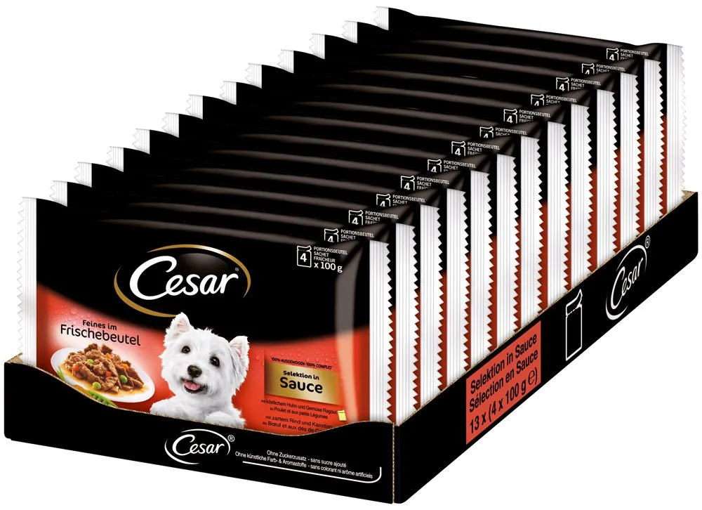 Cesar Le Delizie del Giorno Selezione in Salsa 13 x (4 x 100g) - immagine 1