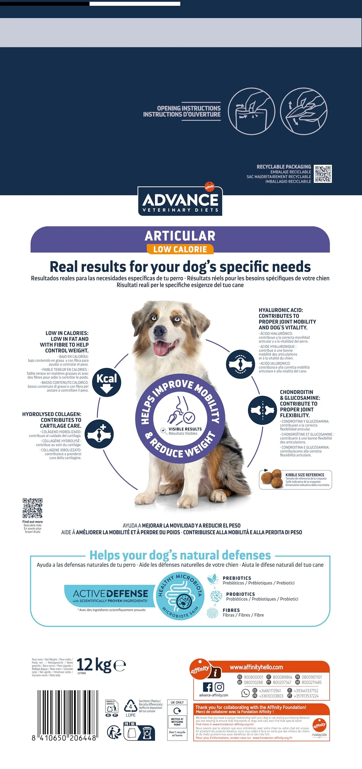 Affinity Advance Veterinary Diets Articular Reduced Calorie Dog Food, 3kg - immagine 4