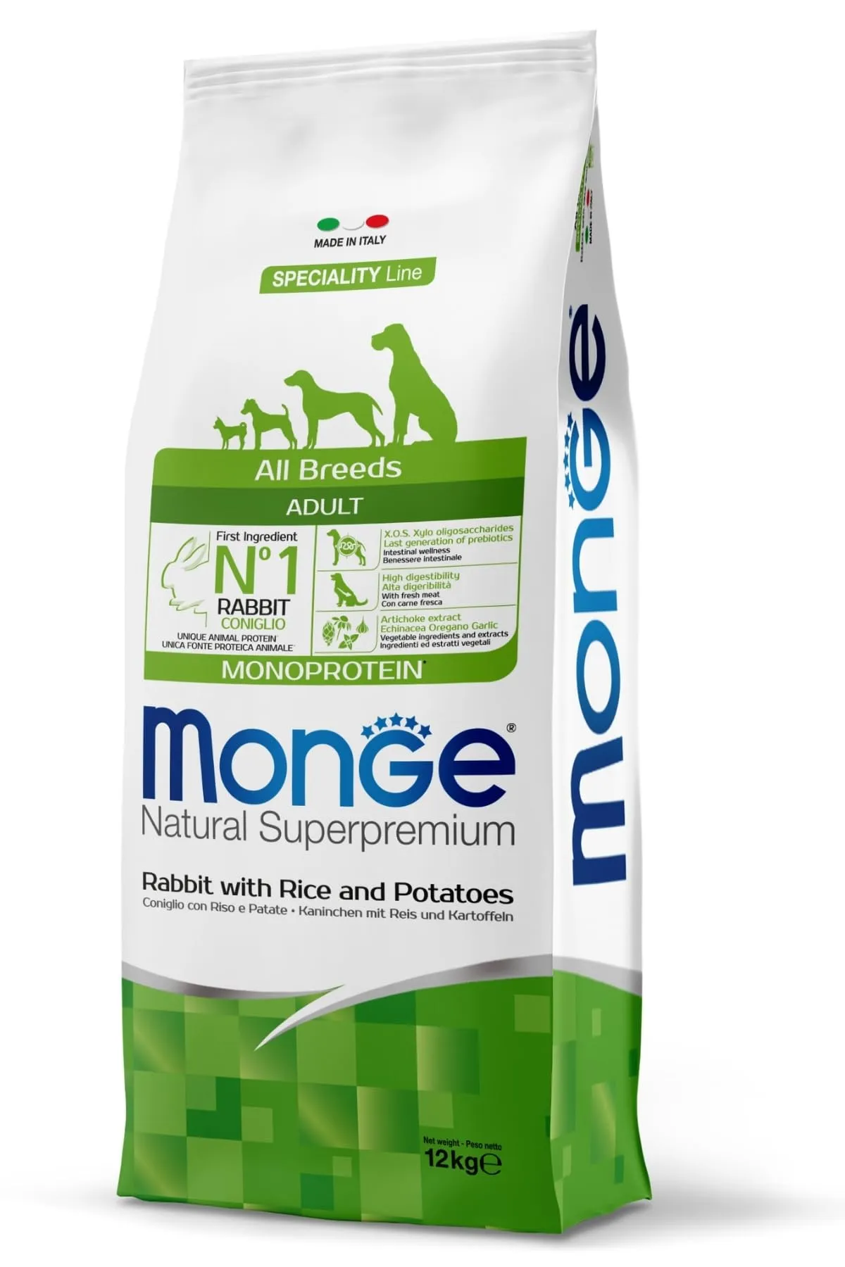 Monge Adult Coniglio, Riso e Patate 12kg All Breeds - immagine 1