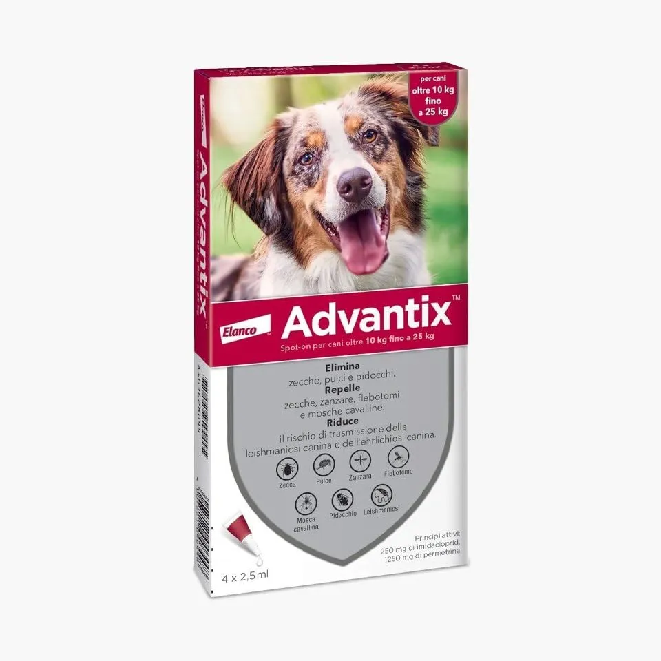 Advantix Spot On 10-25kg (4 Pipettes) - immagine 1