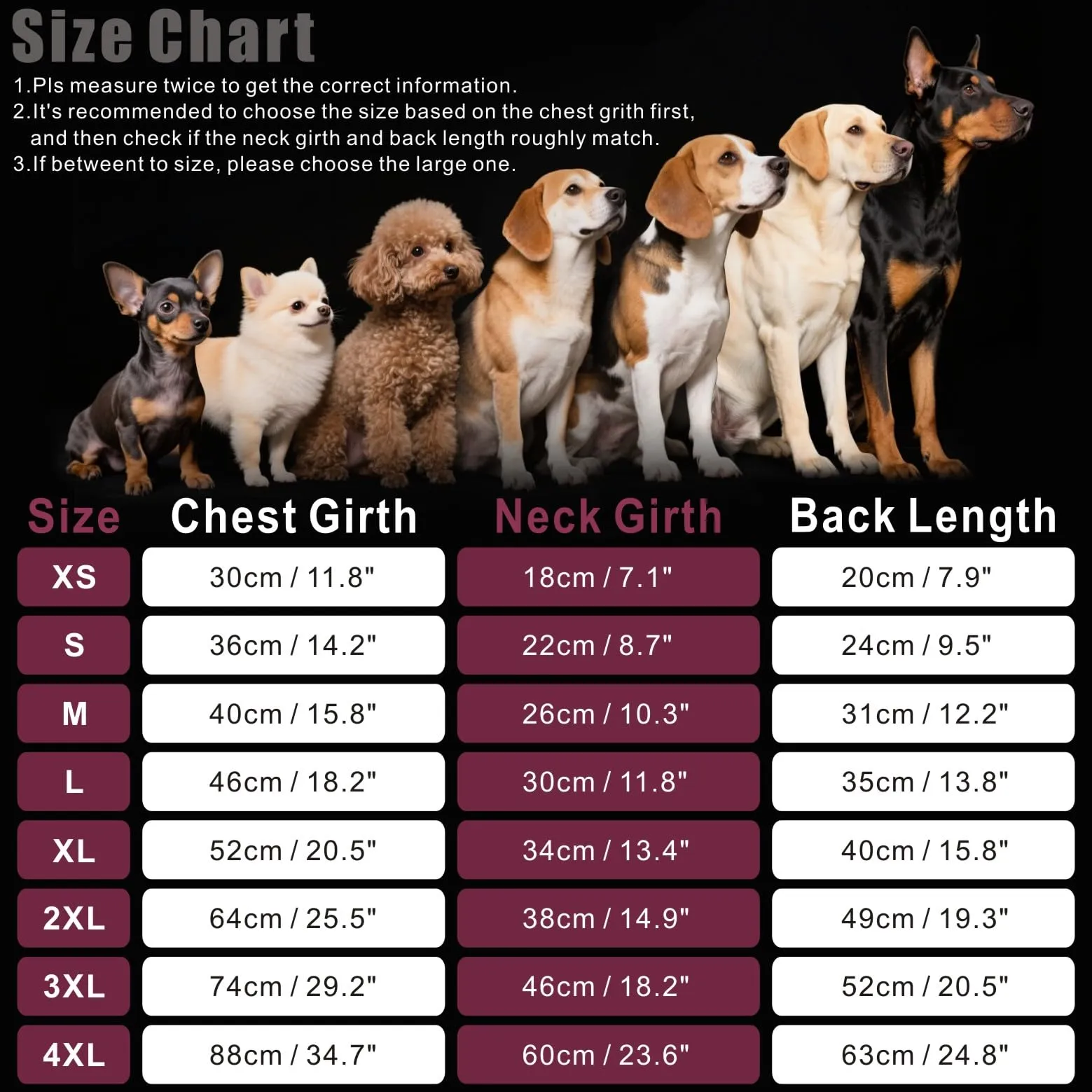 Mosucoirl Felpa con Cappuccio per Cani, Rosso, 2XL - immagine 2