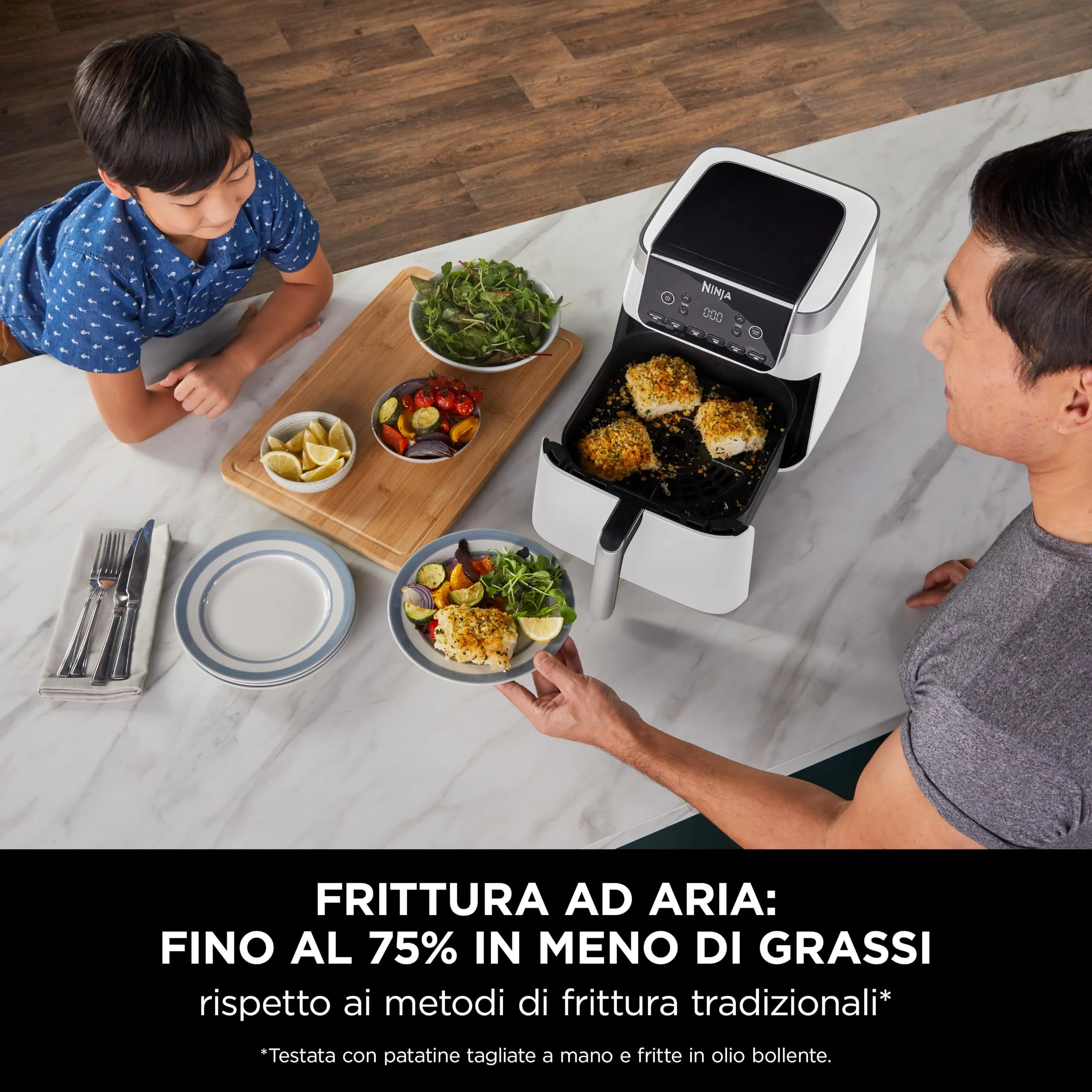 Ninja AF180EUWH Friggitrice ad Aria 5 in 1 6,2L Bianco - immagine 4