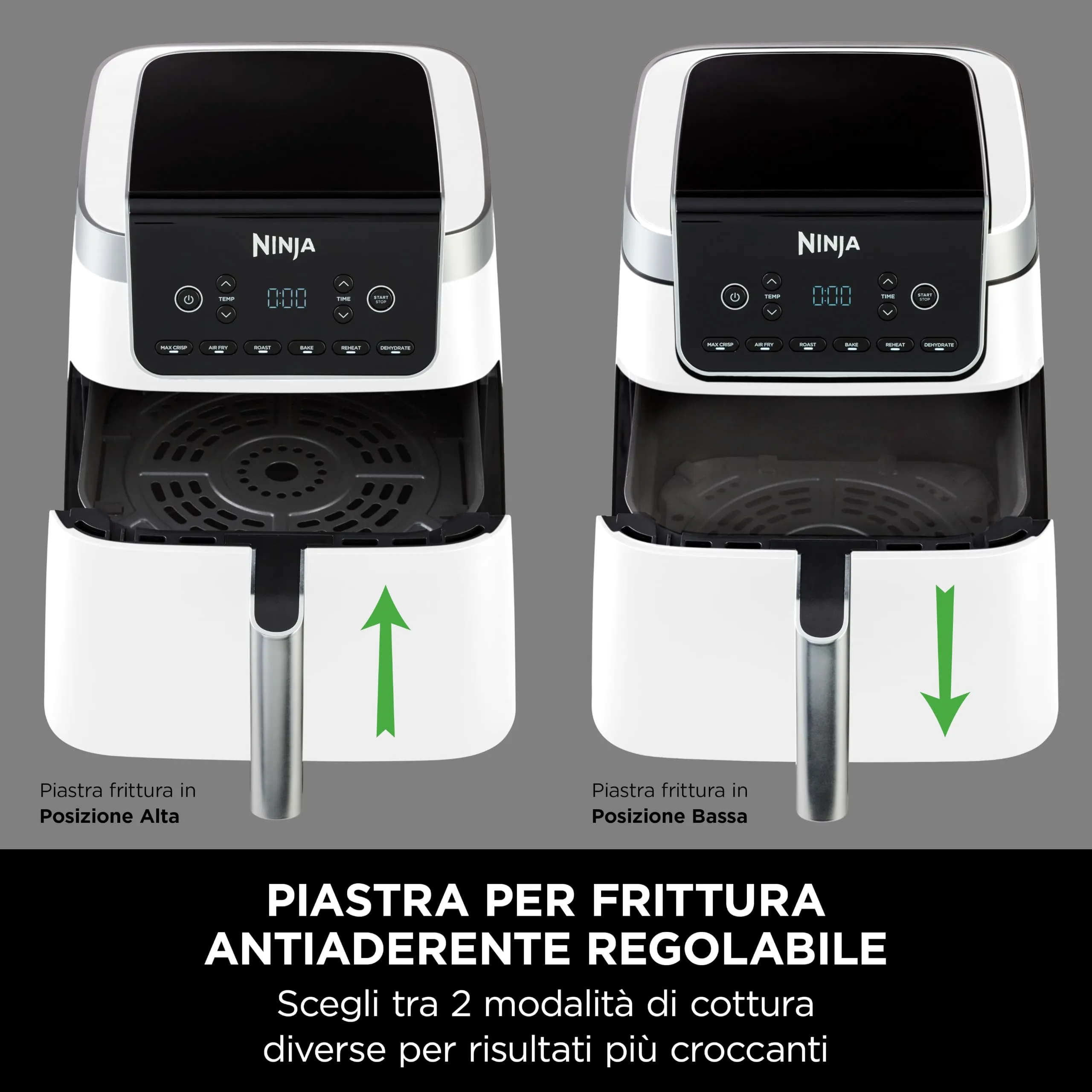 Ninja AF180EUWH Friggitrice ad Aria 5 in 1 6,2L Bianco - immagine 8