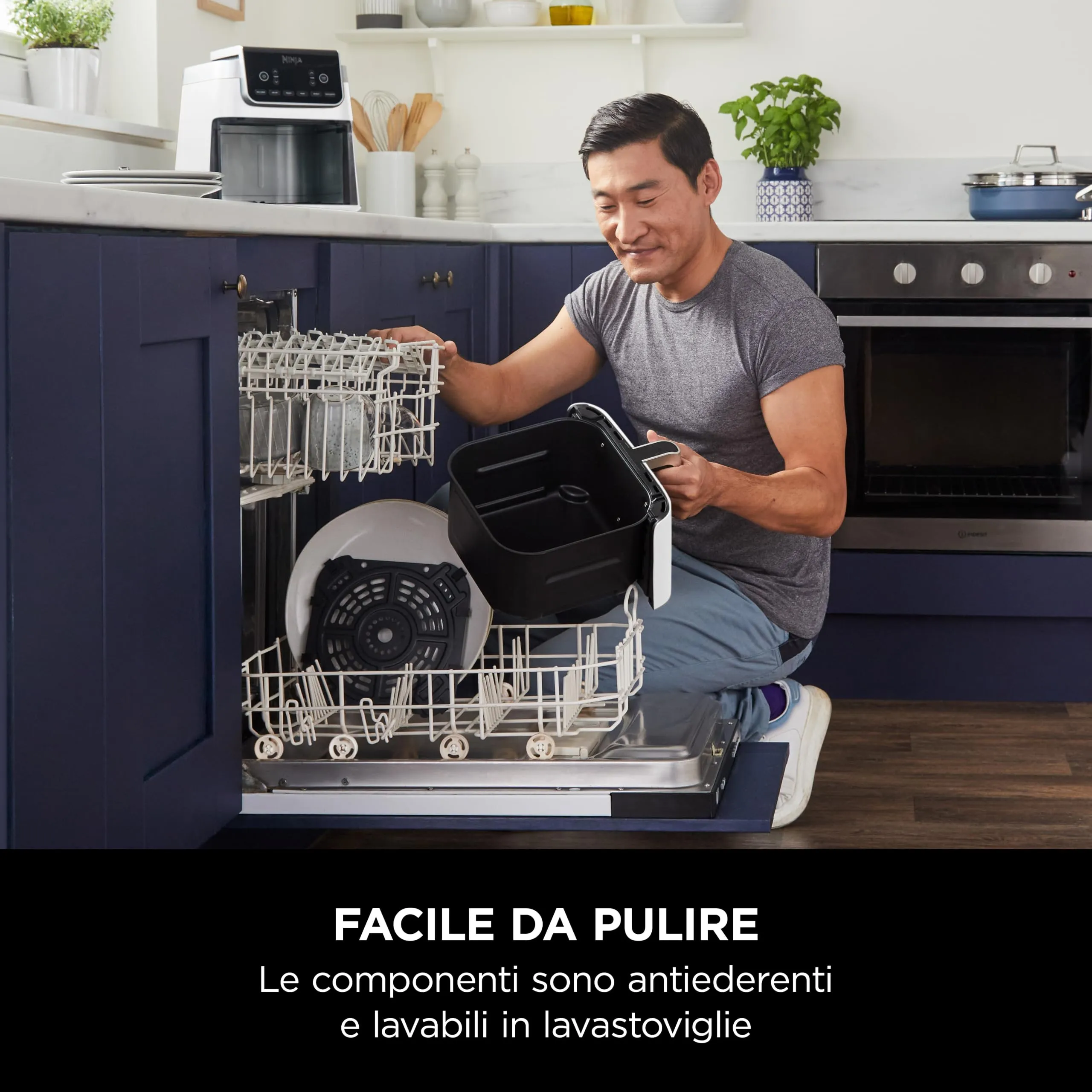 Ninja AF180EUWH Friggitrice ad Aria 5 in 1 6,2L Bianco - immagine 9