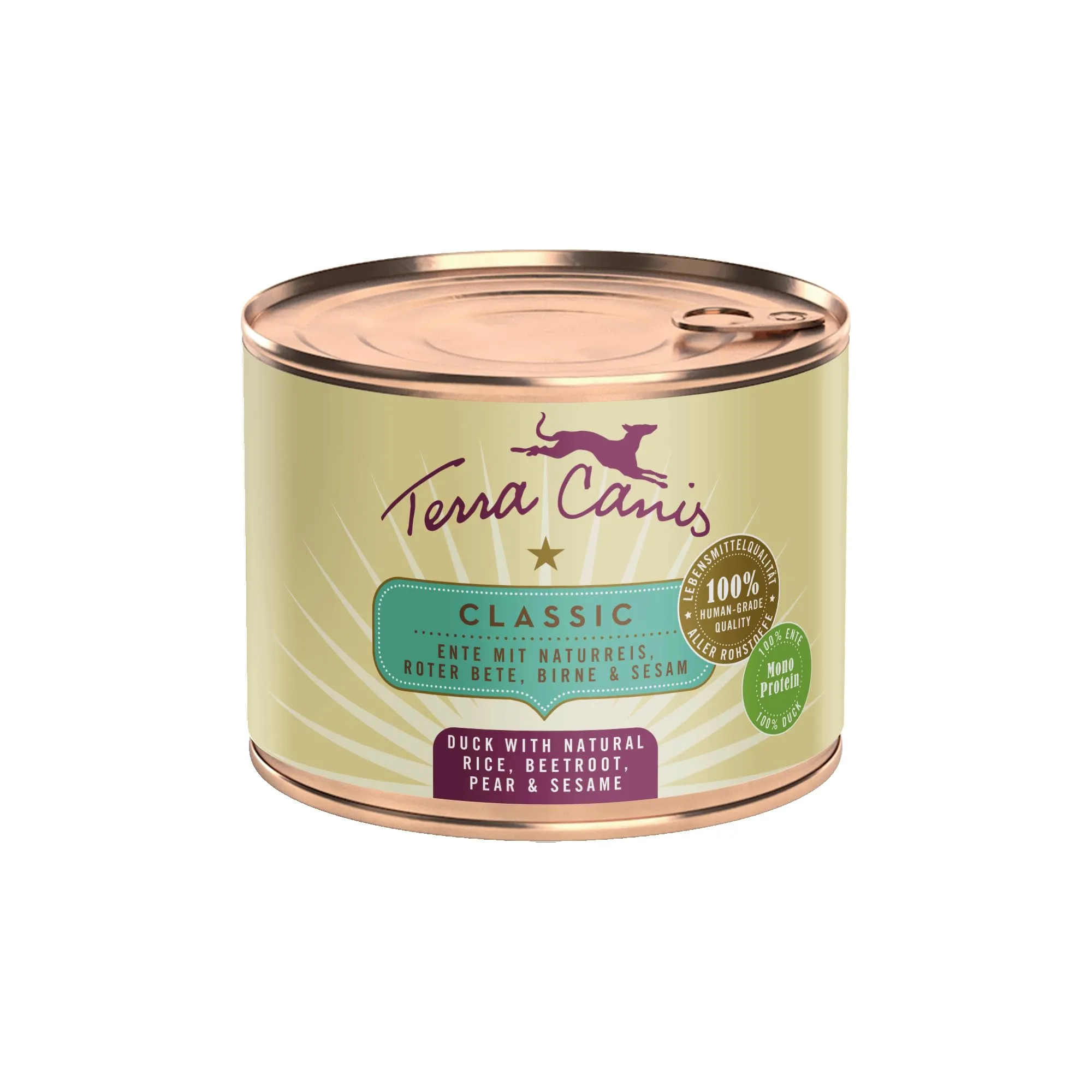Terra Canis Classic Anatra e Riso Integrale Cibo Umido per Cani, 200g - immagine 1
