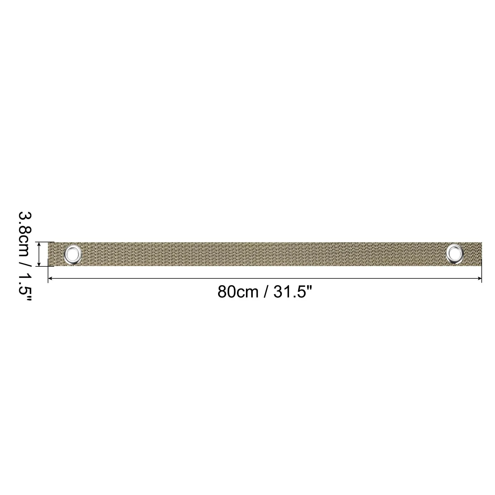 PATIKIL Cinghie per Alberi 80 x 3,8 cm, Set di 3, Nylon, Marrone - immagine 2