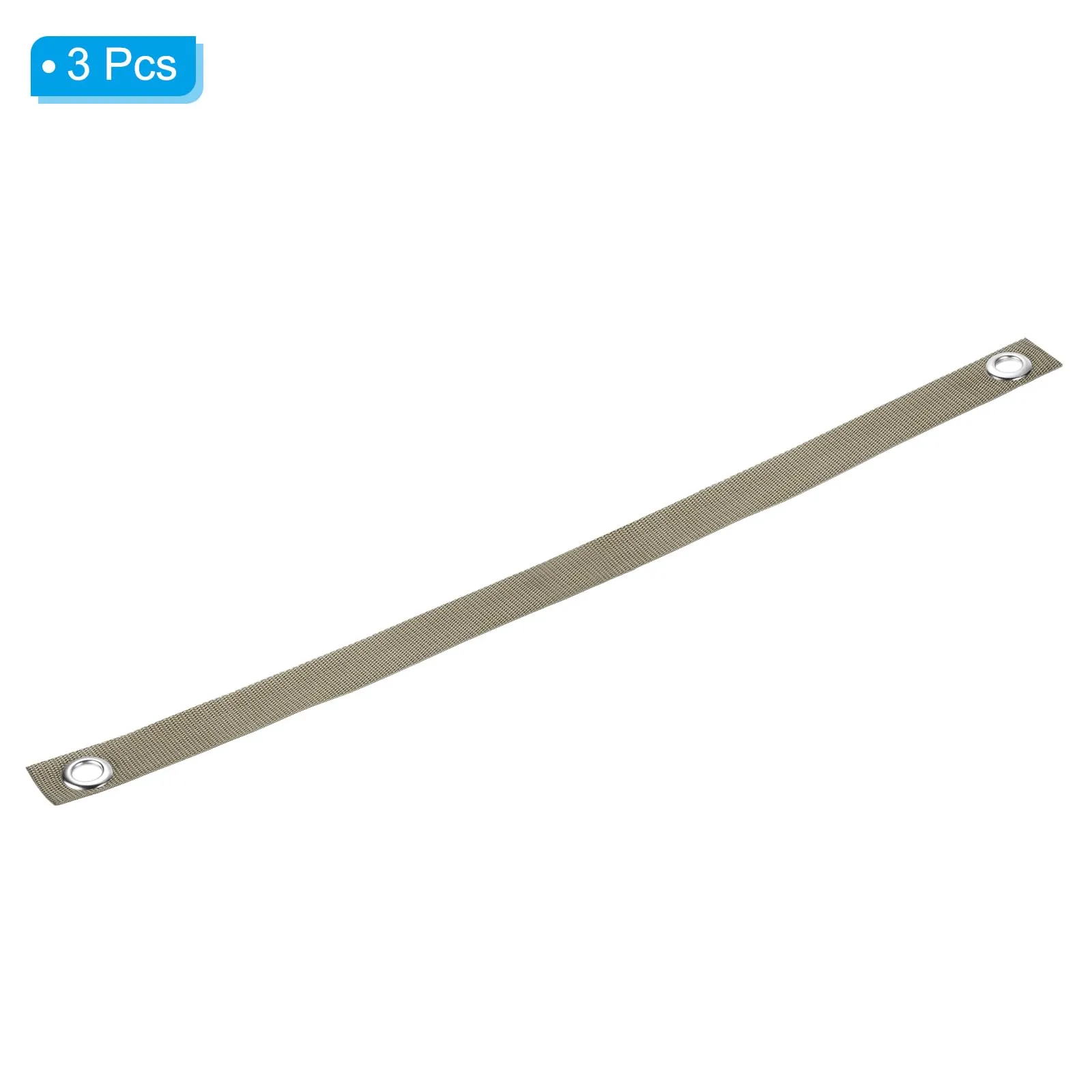 PATIKIL Cinghie per Alberi 80 x 3,8 cm, Set di 3, Nylon, Marrone - immagine 3
