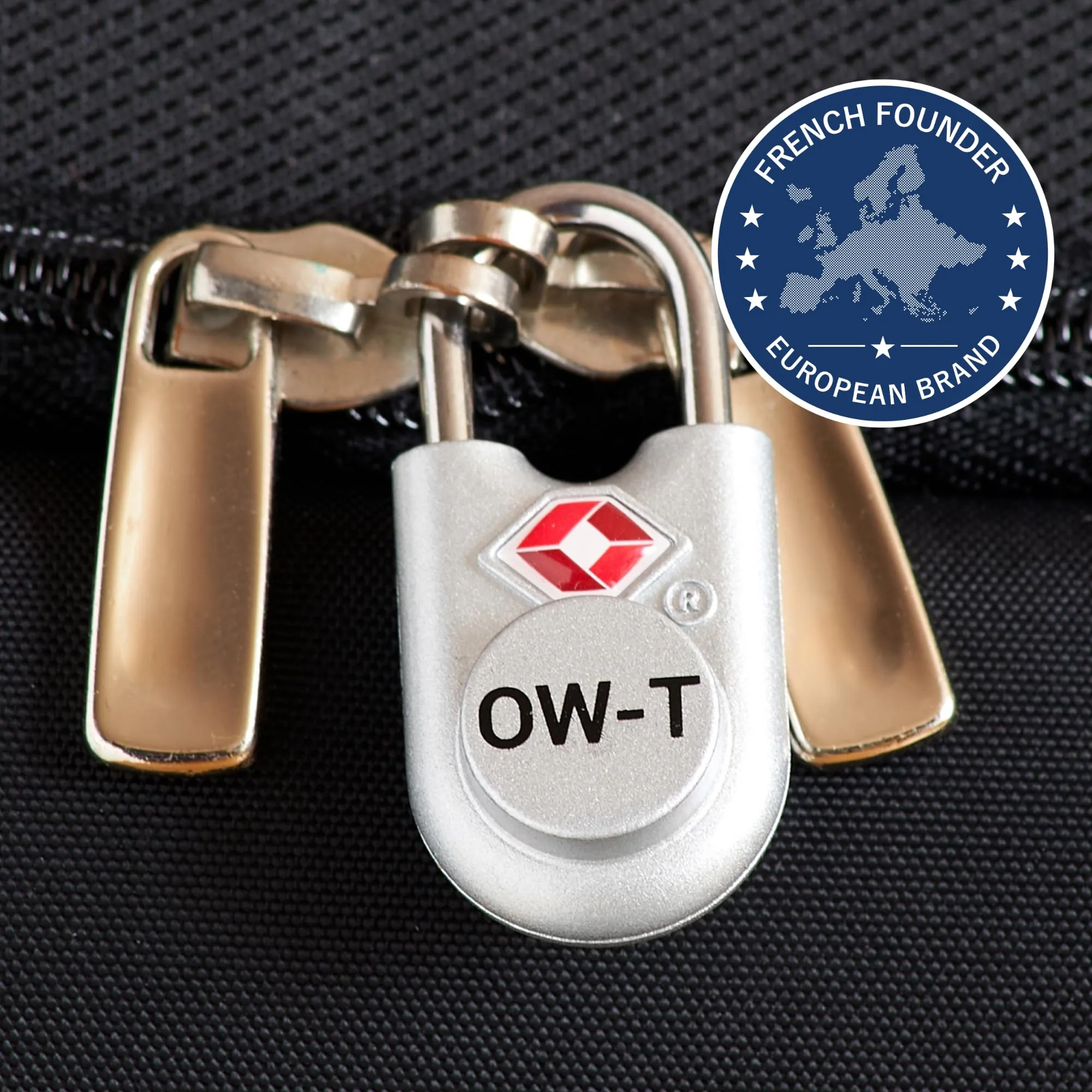 OW-Travel Lucchetti TSA per Valigia con Chiave, Argento, 2 Pz - immagine 4