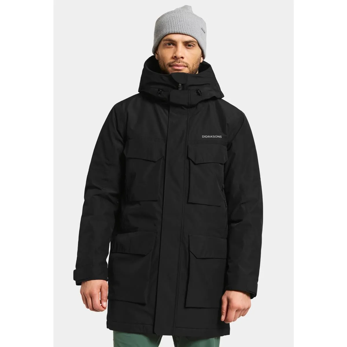 Didriksons Drew Parka da Uomo - Nero - XXL - immagine 4
