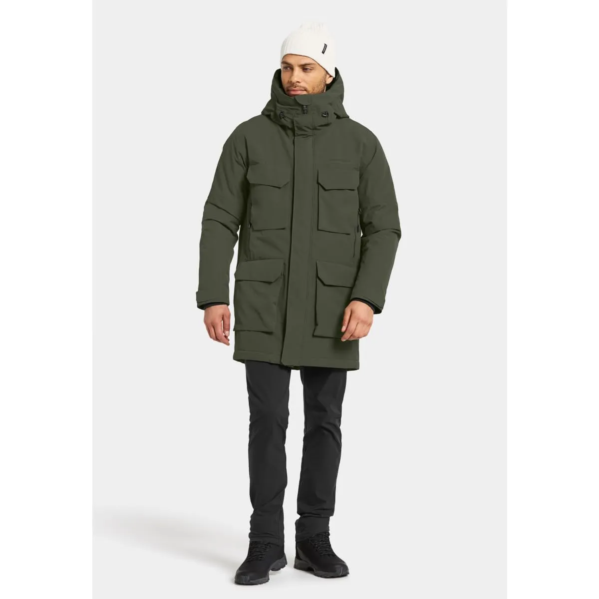 Didriksons Drew Parka Invernale da Uomo - Verde Scuro - XXL - immagine 3