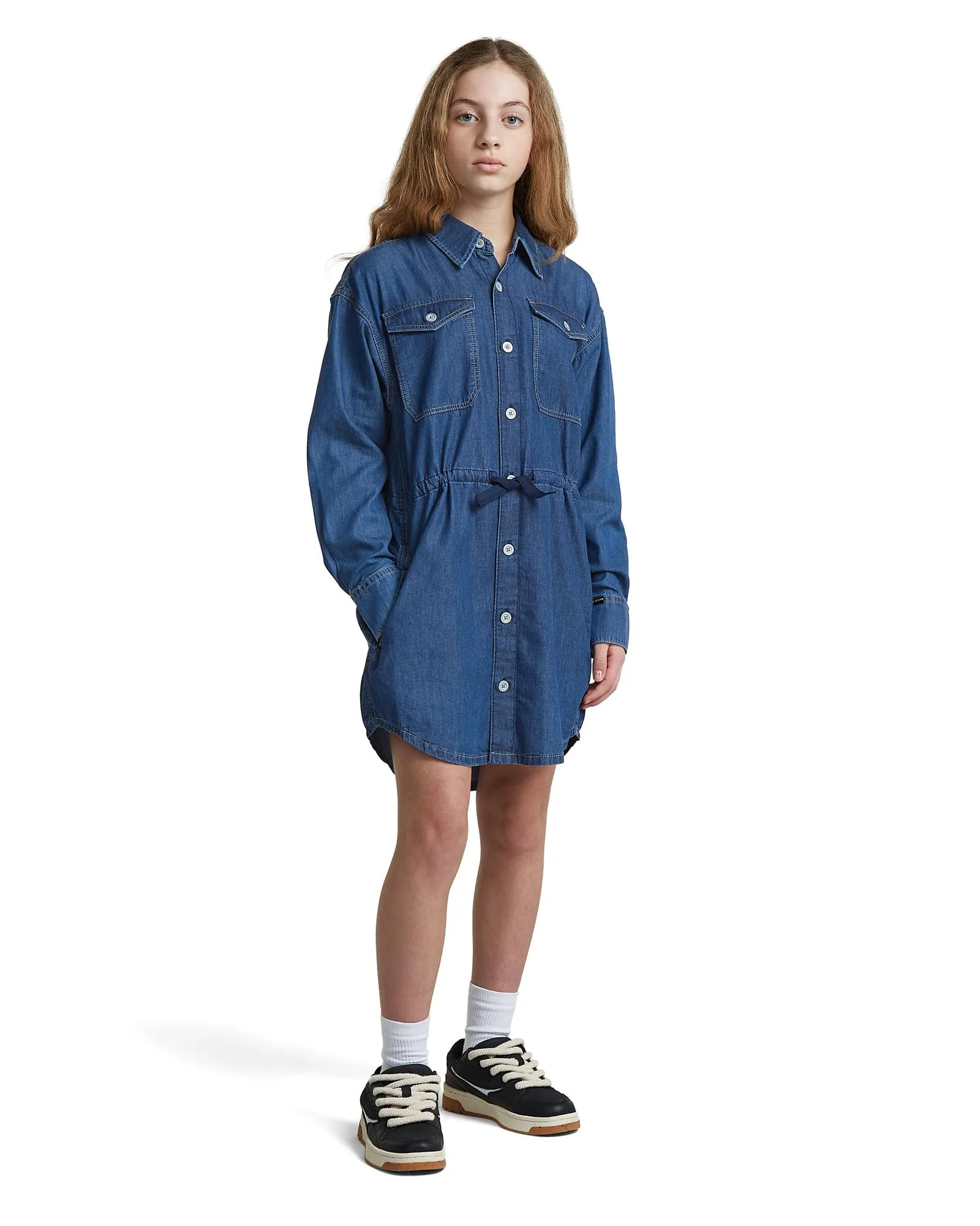 G-Star Relaxed Drawcord Dress G - Mid Used Blue - 16 Years - immagine 3
