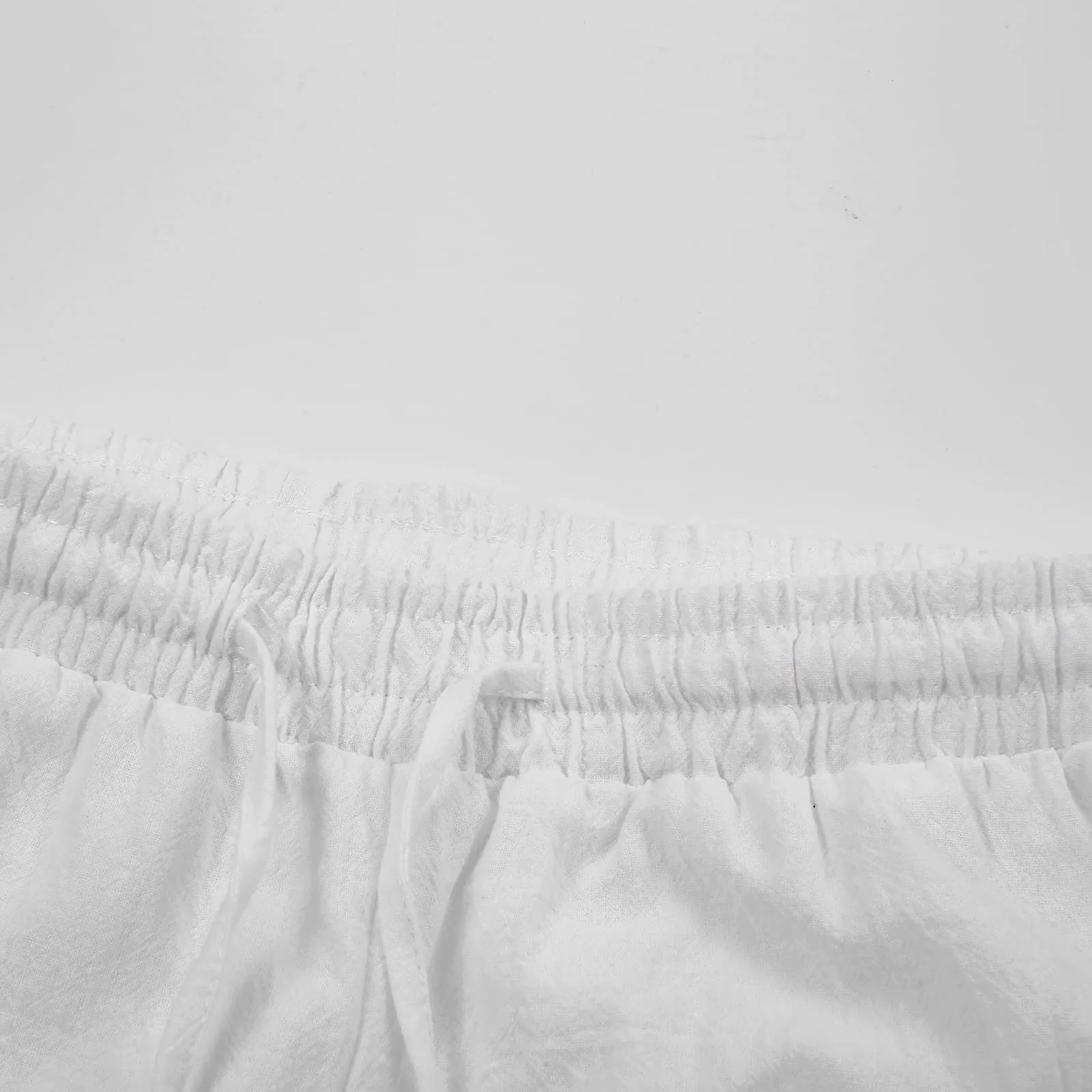 Generisch Pantaloni Medievali in Lino Stile Rinascimentale e Vichingo per Cosplay, Bianco, XXL - immagine 8