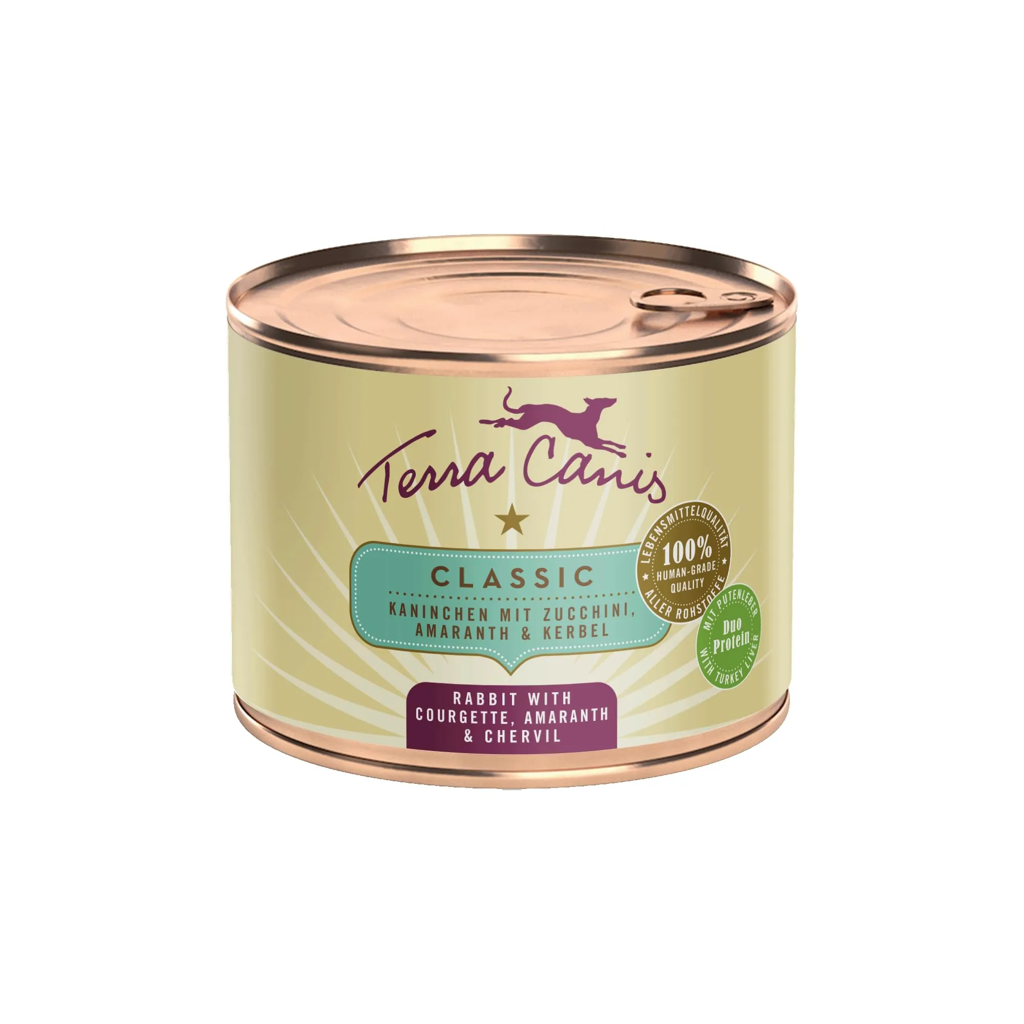 Terra Canis Classic Coniglio con zucchina, cibo umido per cani, 200g - immagine 1